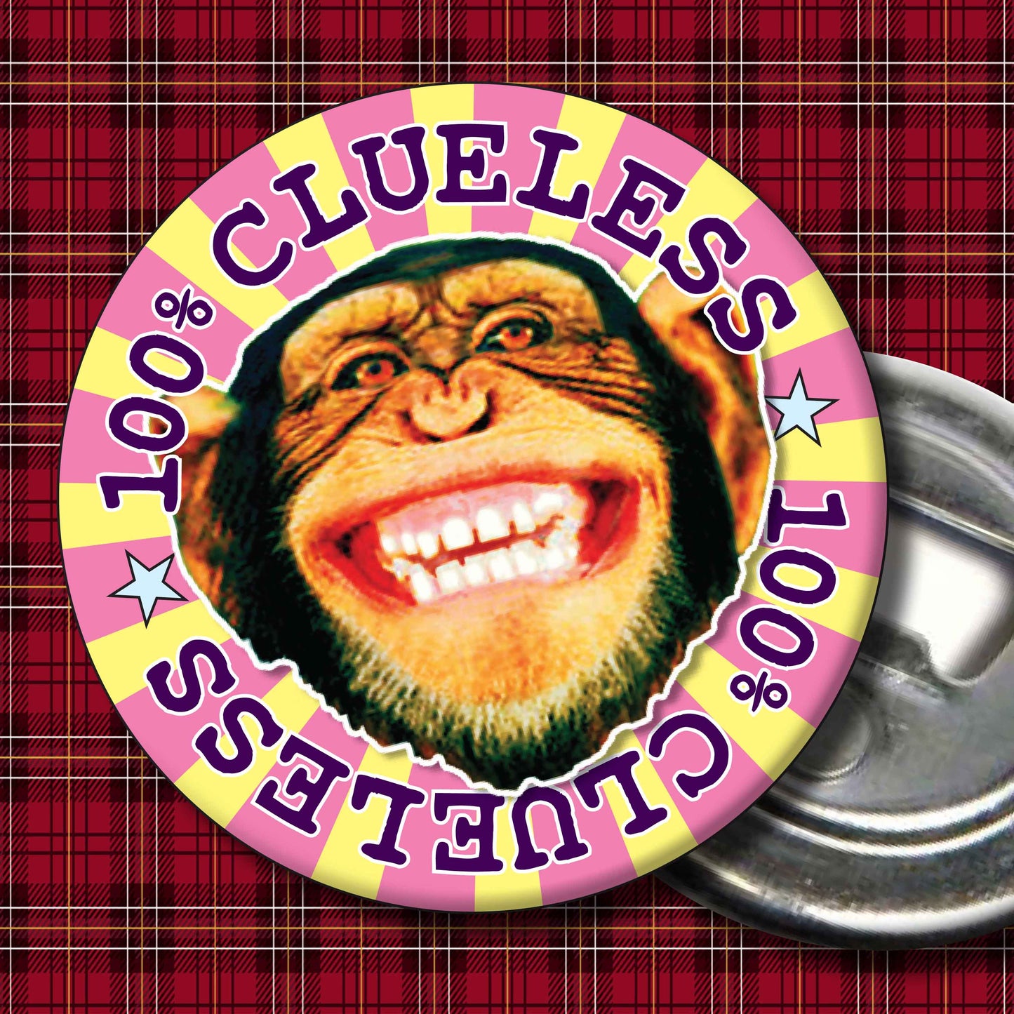 100% Clueless Badge + Bottle Opener