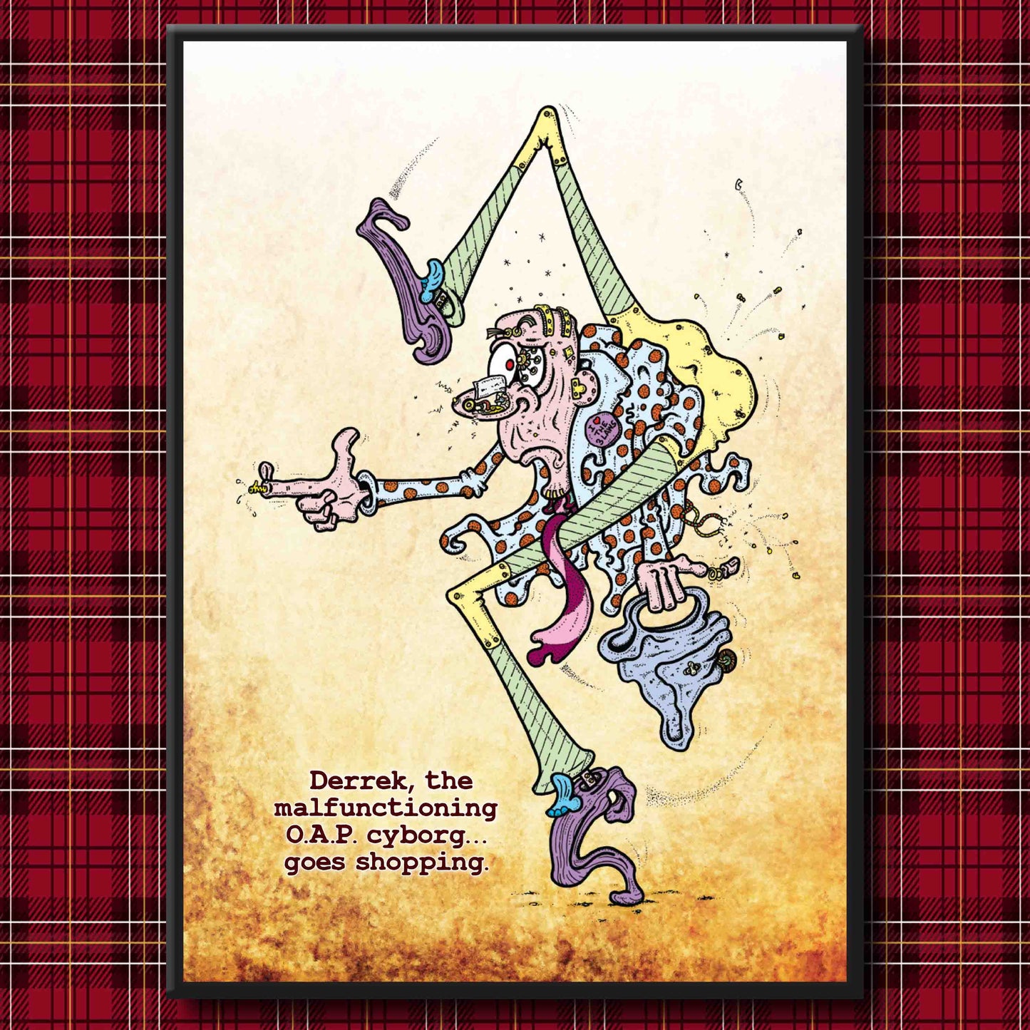 Derrek the Cyborg Art Print
