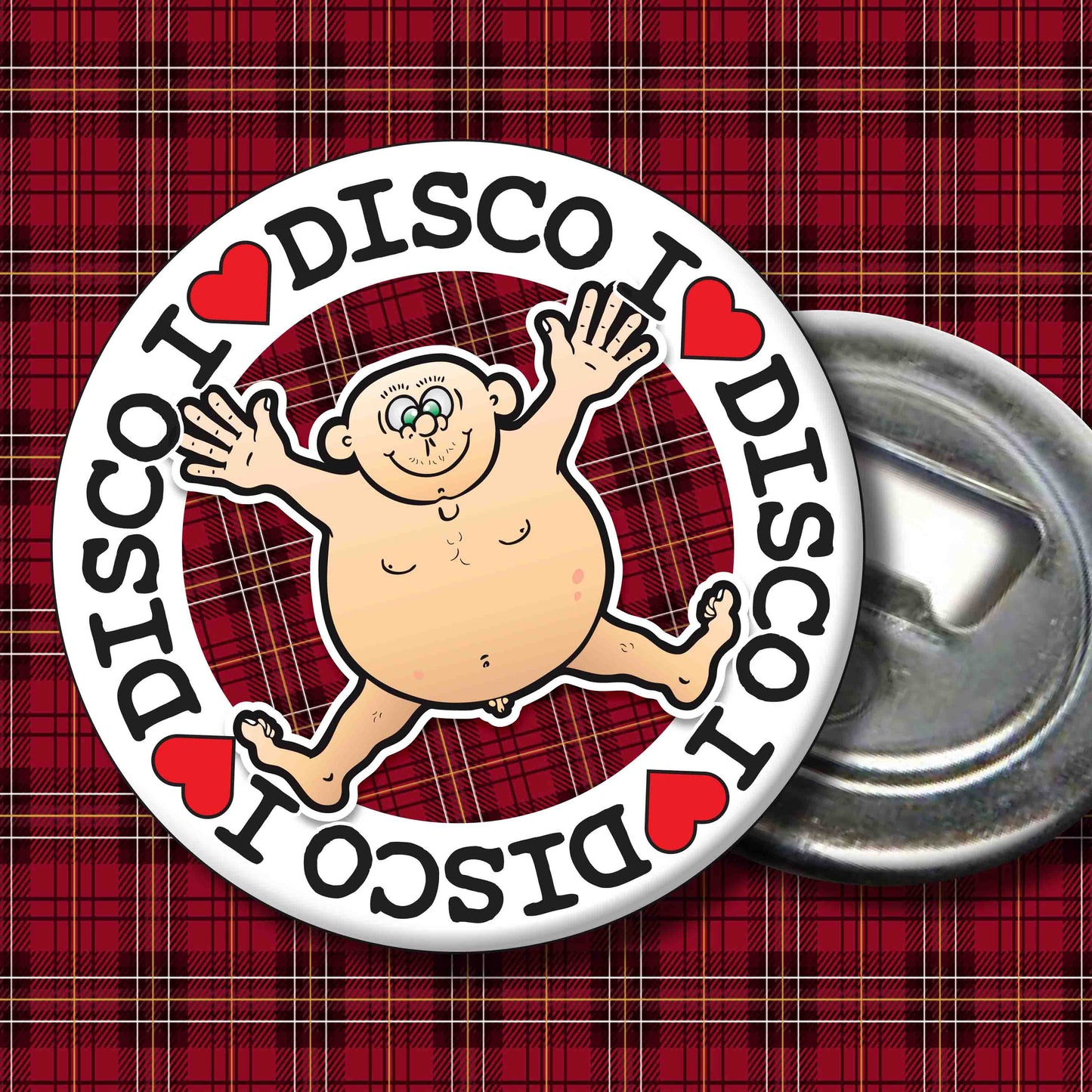Fat Man "I Love Disco Dancing" Art Print + Stuff