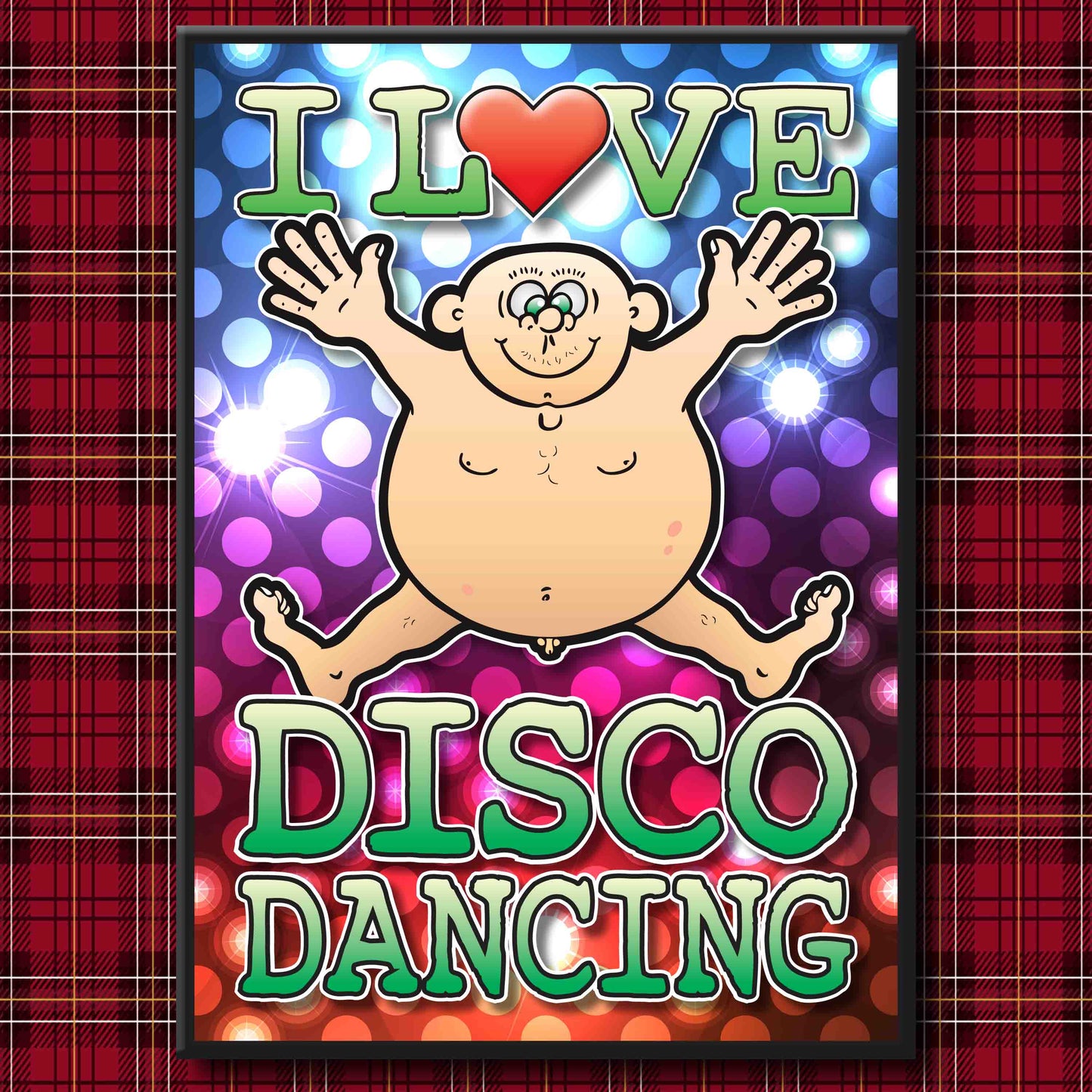 Fat Man "I Love Disco Dancing" Art Print + Stuff