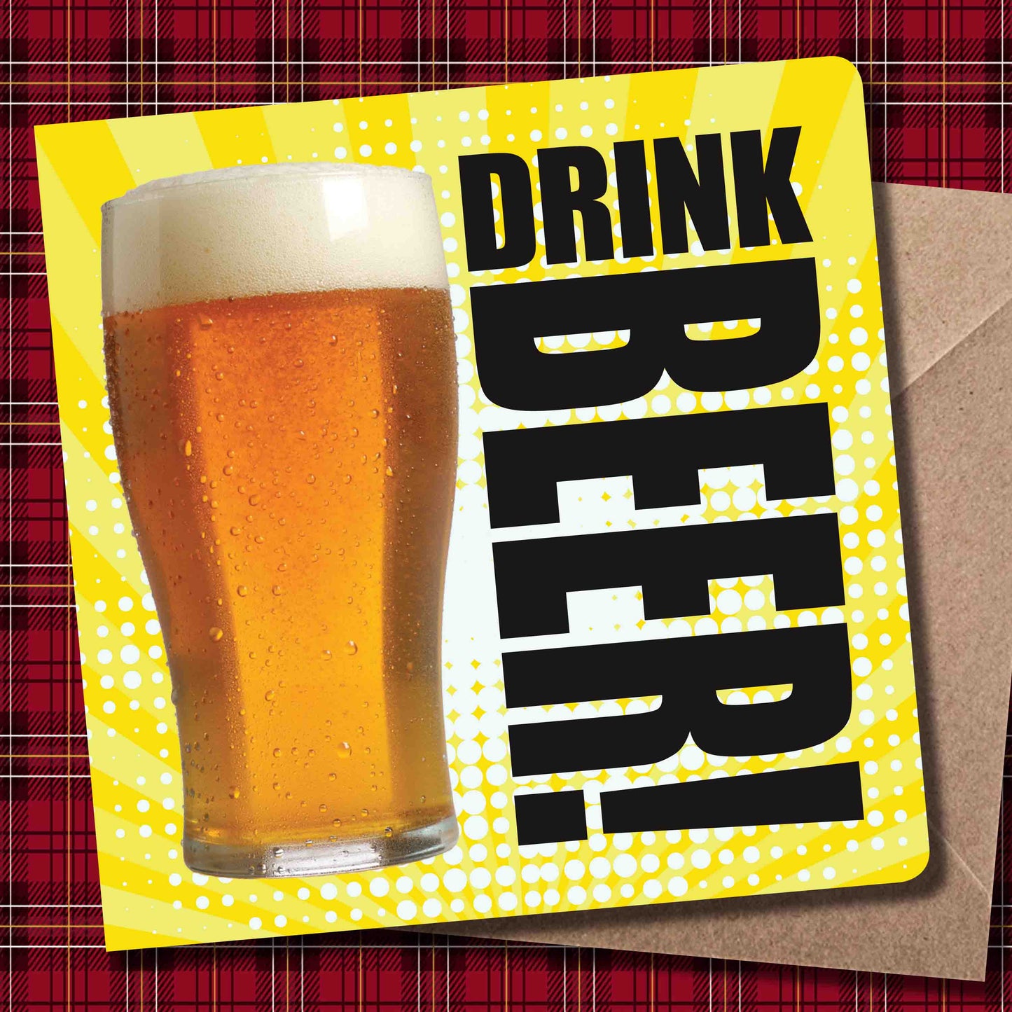 Drink Beer! Art Print + Badge + Bottle Opener + Birthday Card