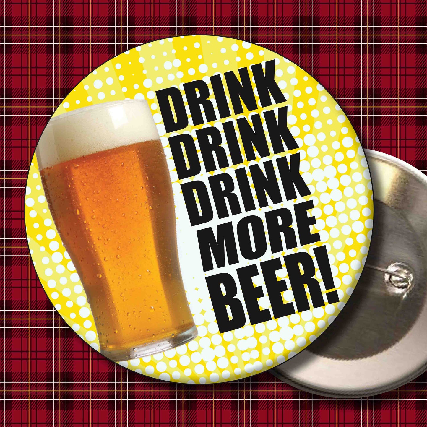 Drink More Beer! Art Print + Badge + Bottle Opener + Birthday Card