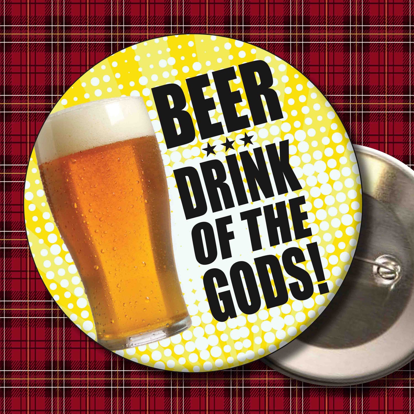 Beer Gods Art Print + Badge + Bottle Opener + Birthday Card