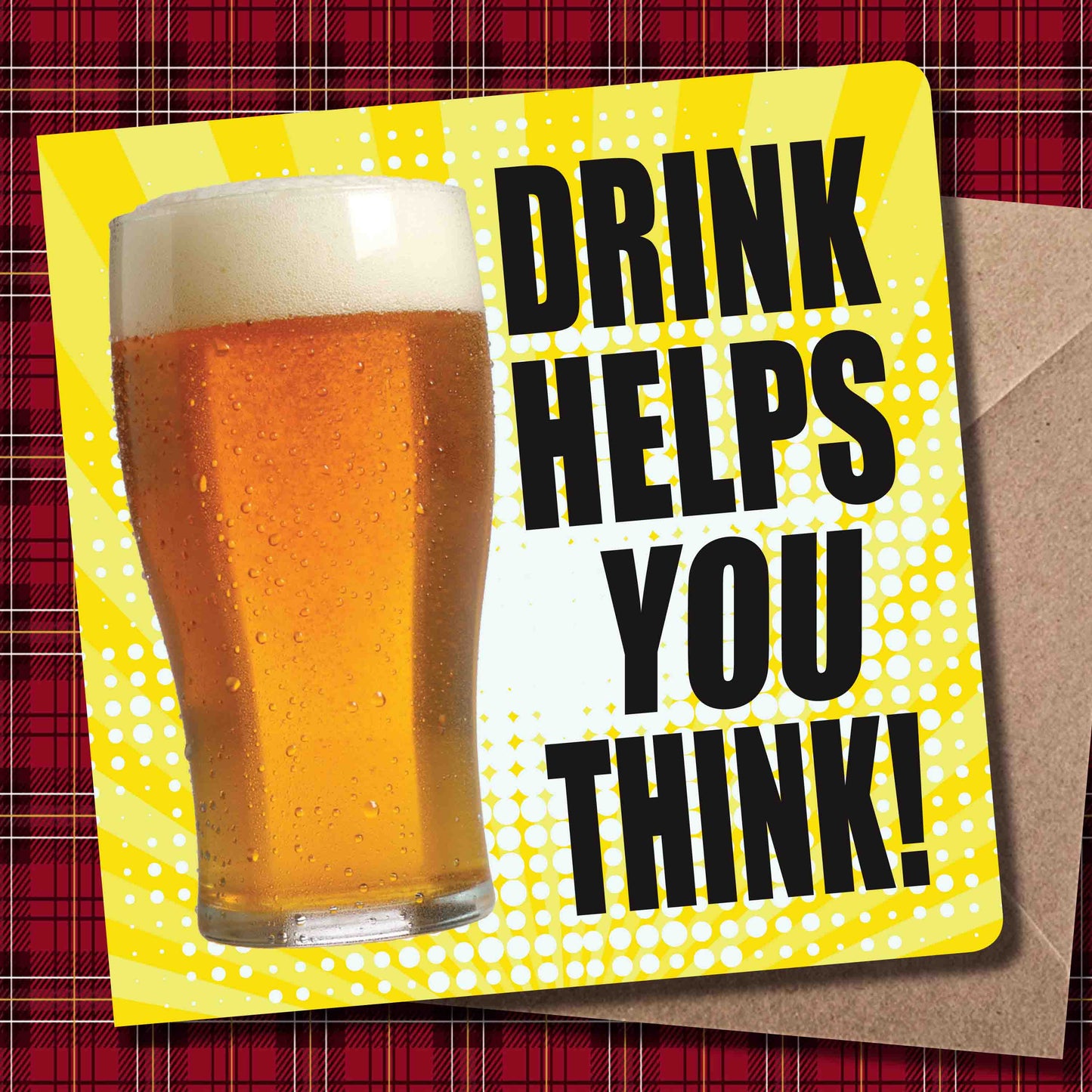 Drink Think Art Print + Badge + Bottle Opener + Birthday Card