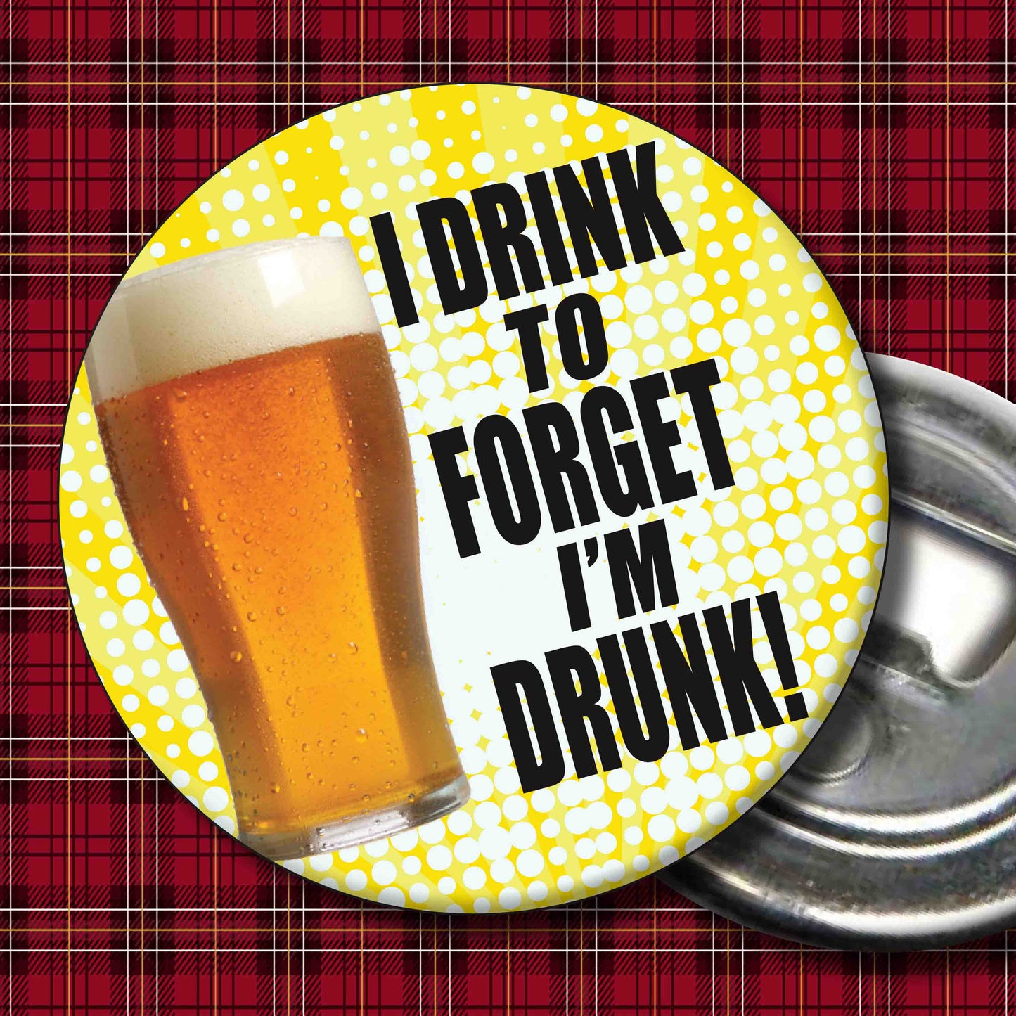 Drink To Forget Art Print + Badge + Bottle Opener + Birthday Card
