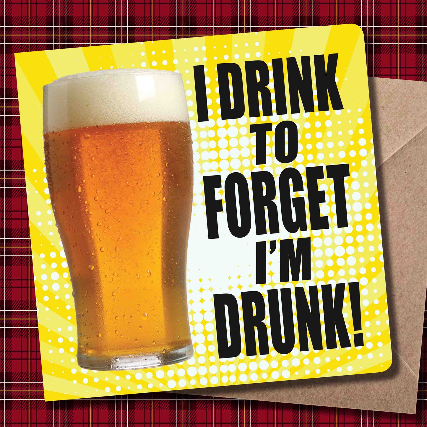 Drink To Forget Art Print + Badge + Bottle Opener + Birthday Card