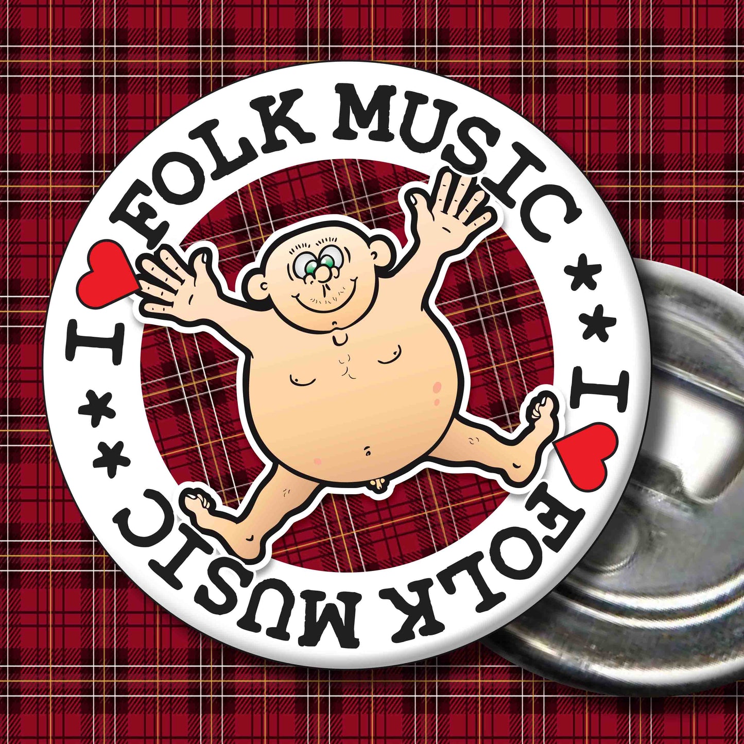 Fat Man "I Love Folk Music" Art Print + Stuff