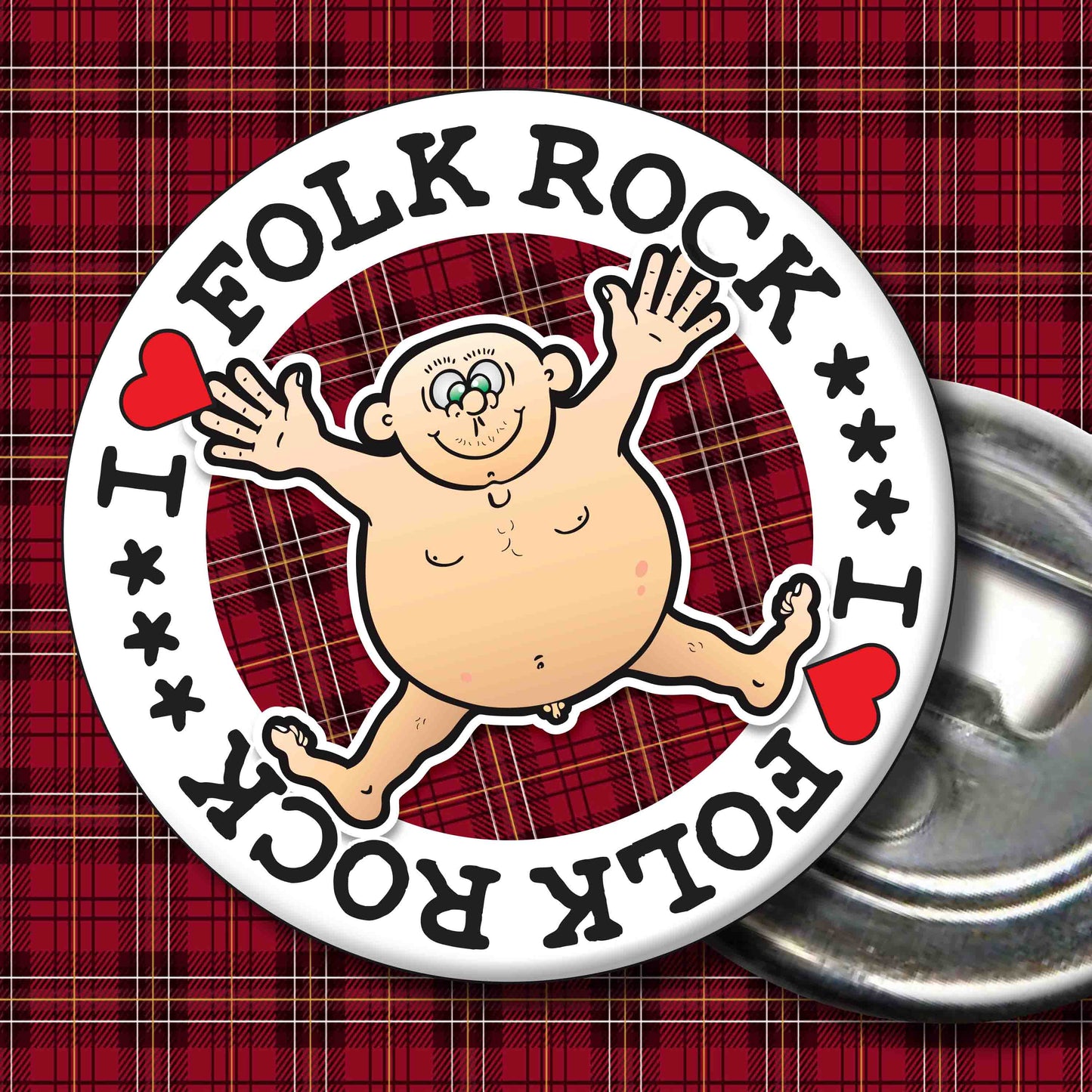 Fat Man "I Love Folk Rock" Art Print + Stuff
