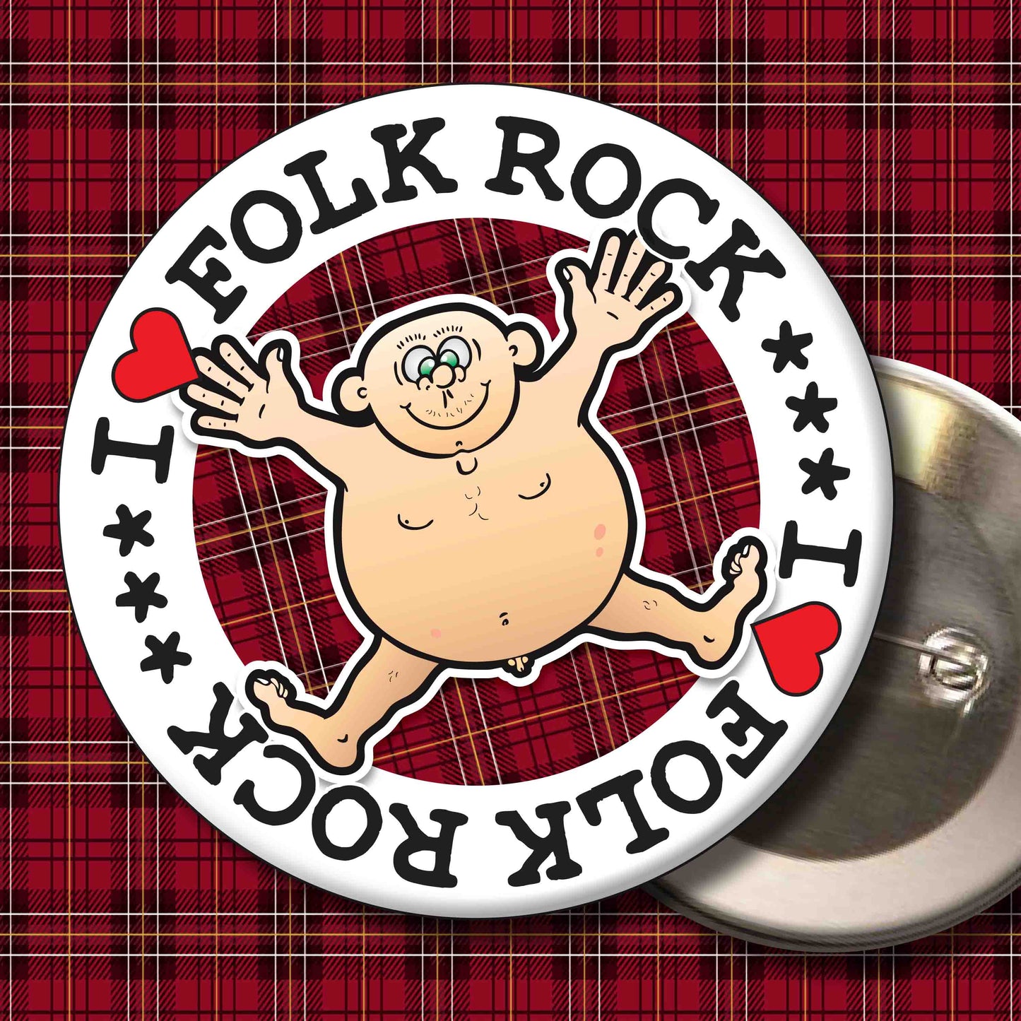 Fat Man "I Love Folk Rock" Art Print + Stuff