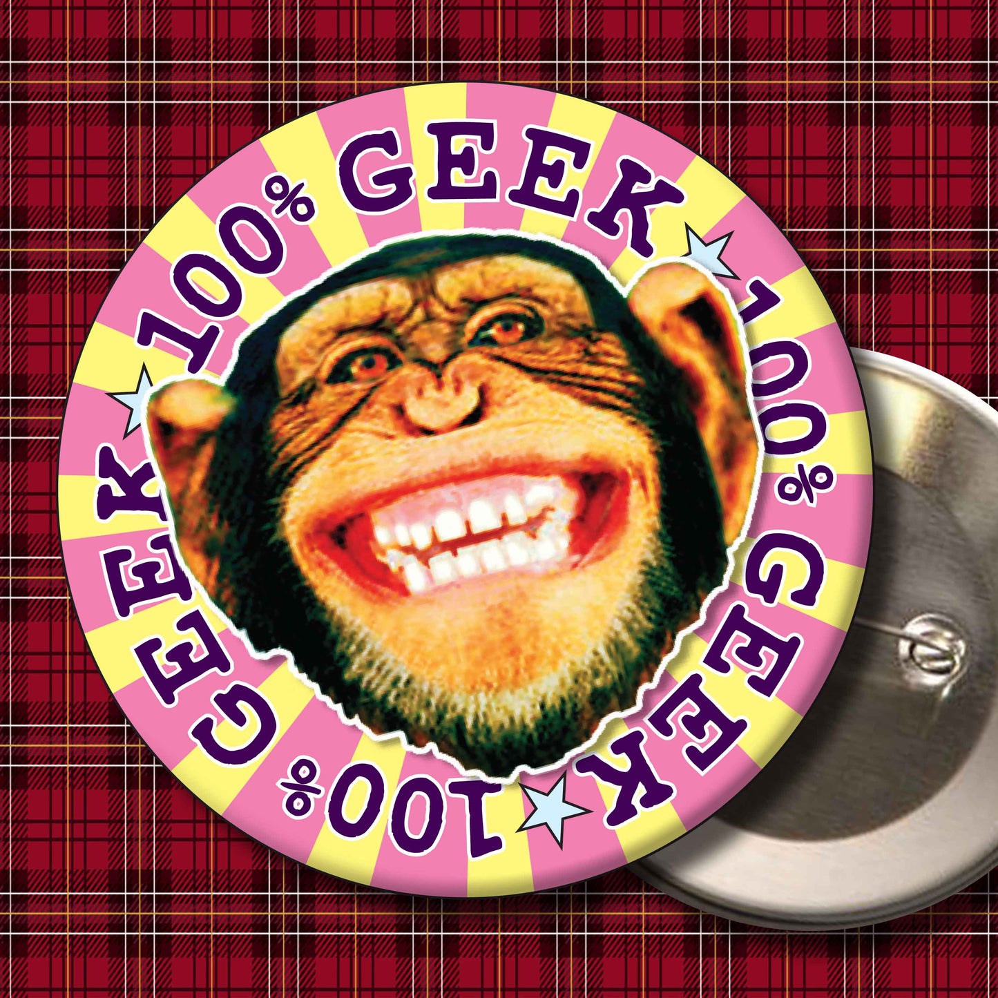 100% Geek Badge + Bottle Opener