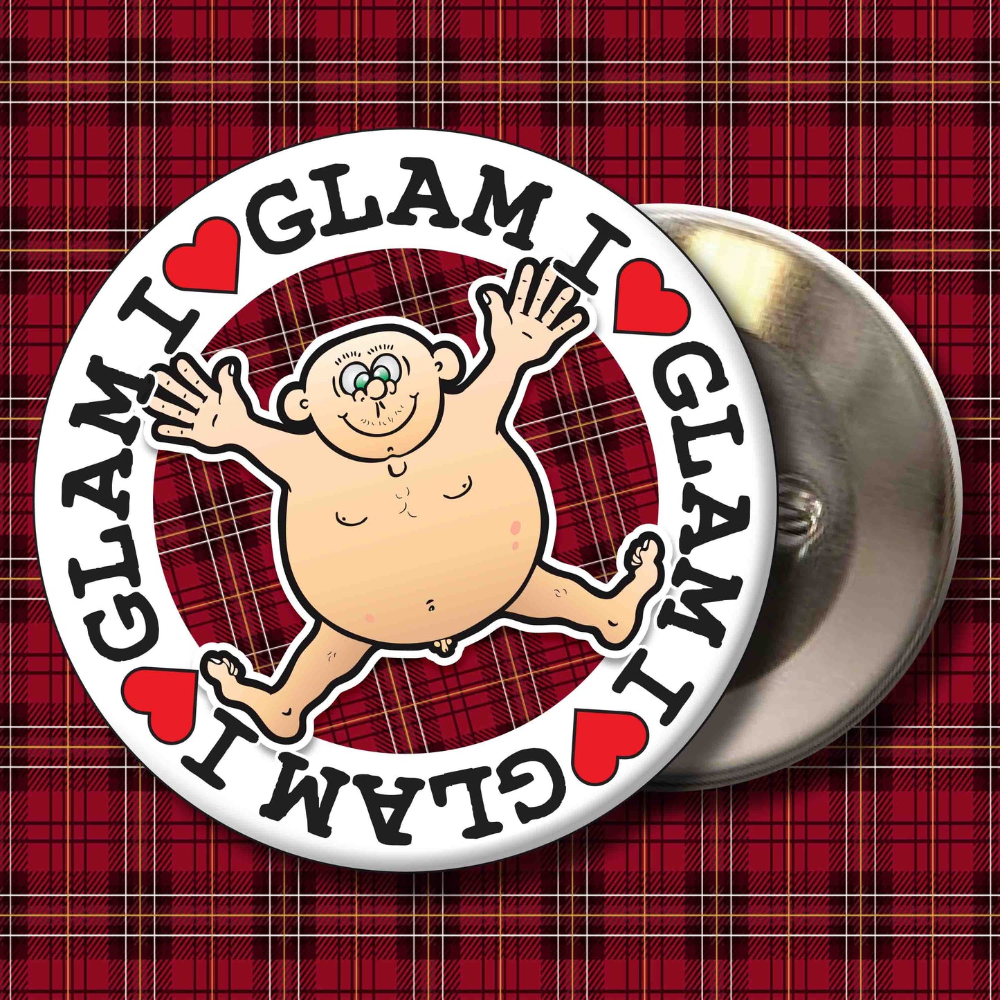 Fat Man "I Love Glam Rock" Art Print + Stuff