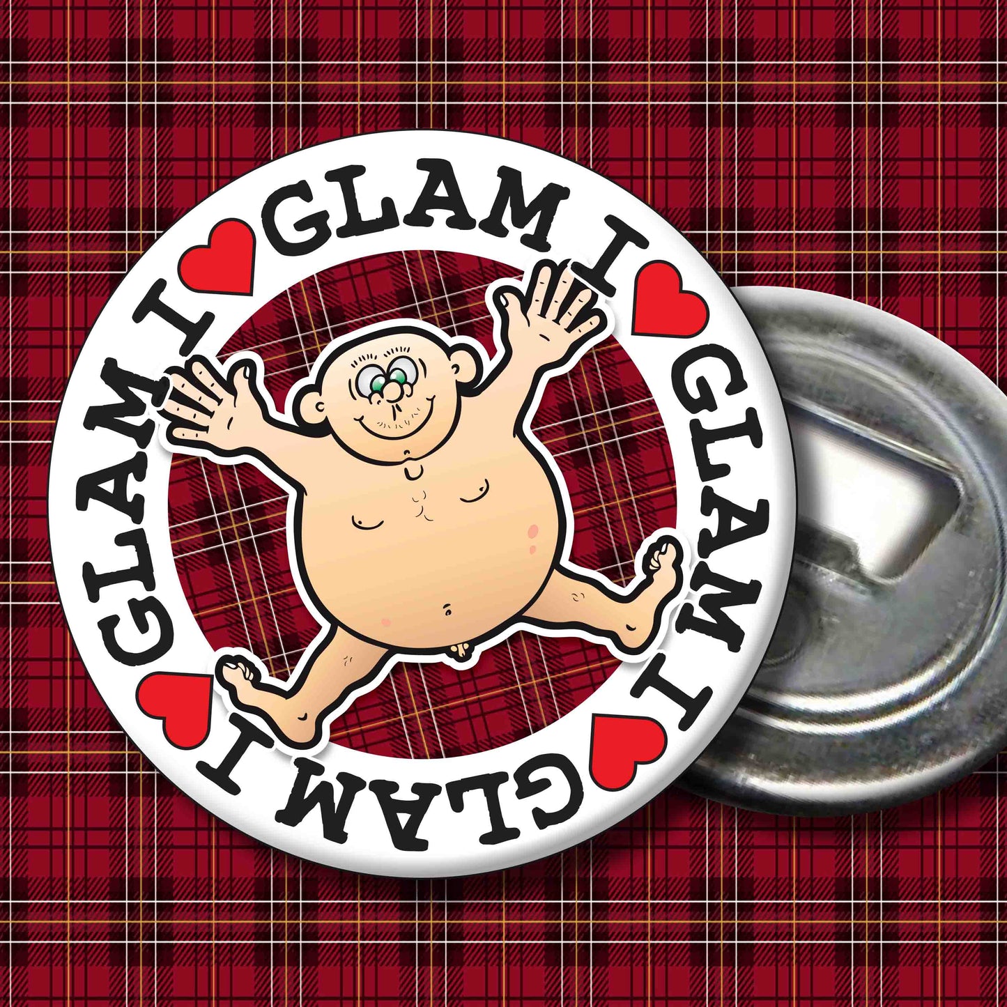 Fat Man "I Love Glam Rock" Art Print + Stuff