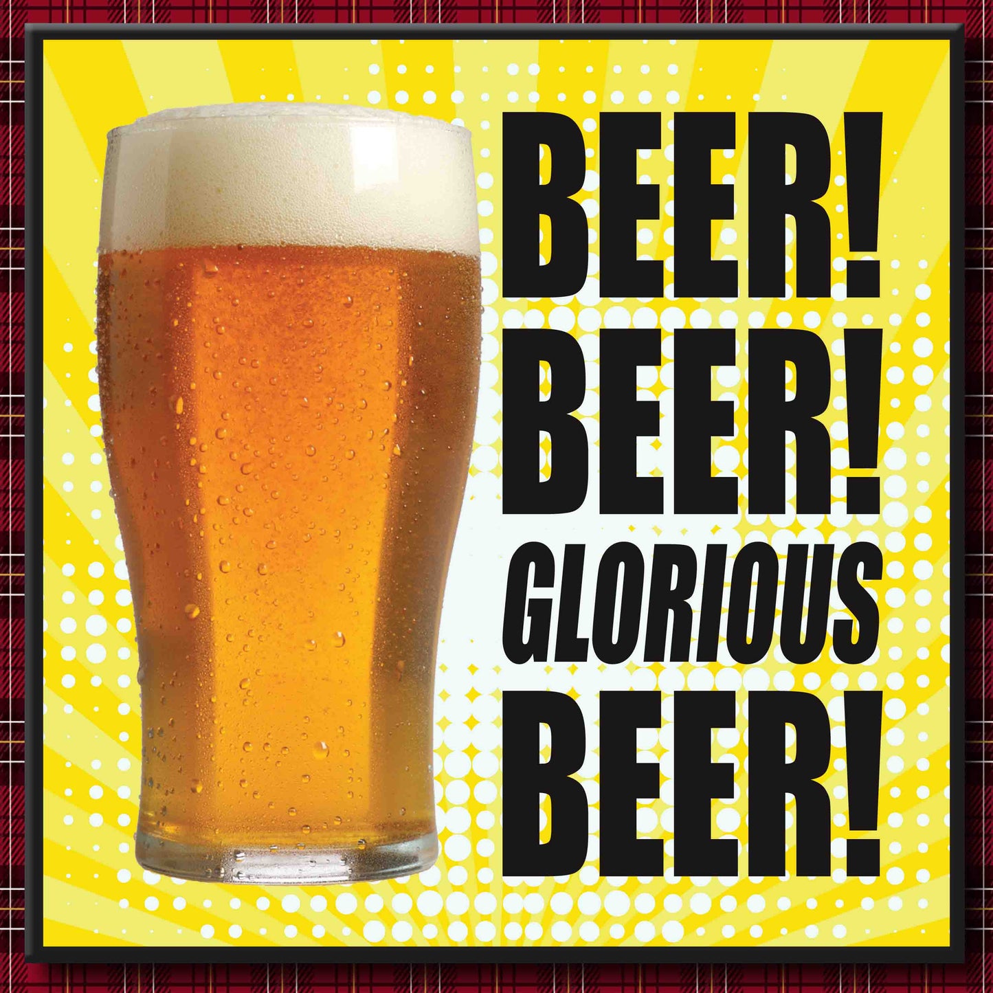 Glorious Beer! Art Print + Badge + Bottle Opener + Birthday Card
