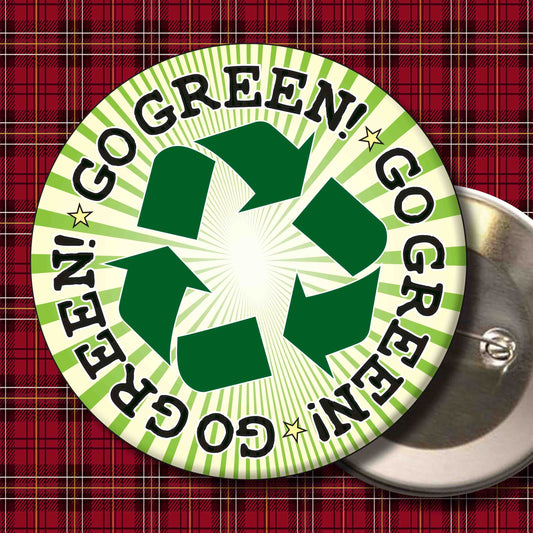 Go Green! Badge + Bottle Opener