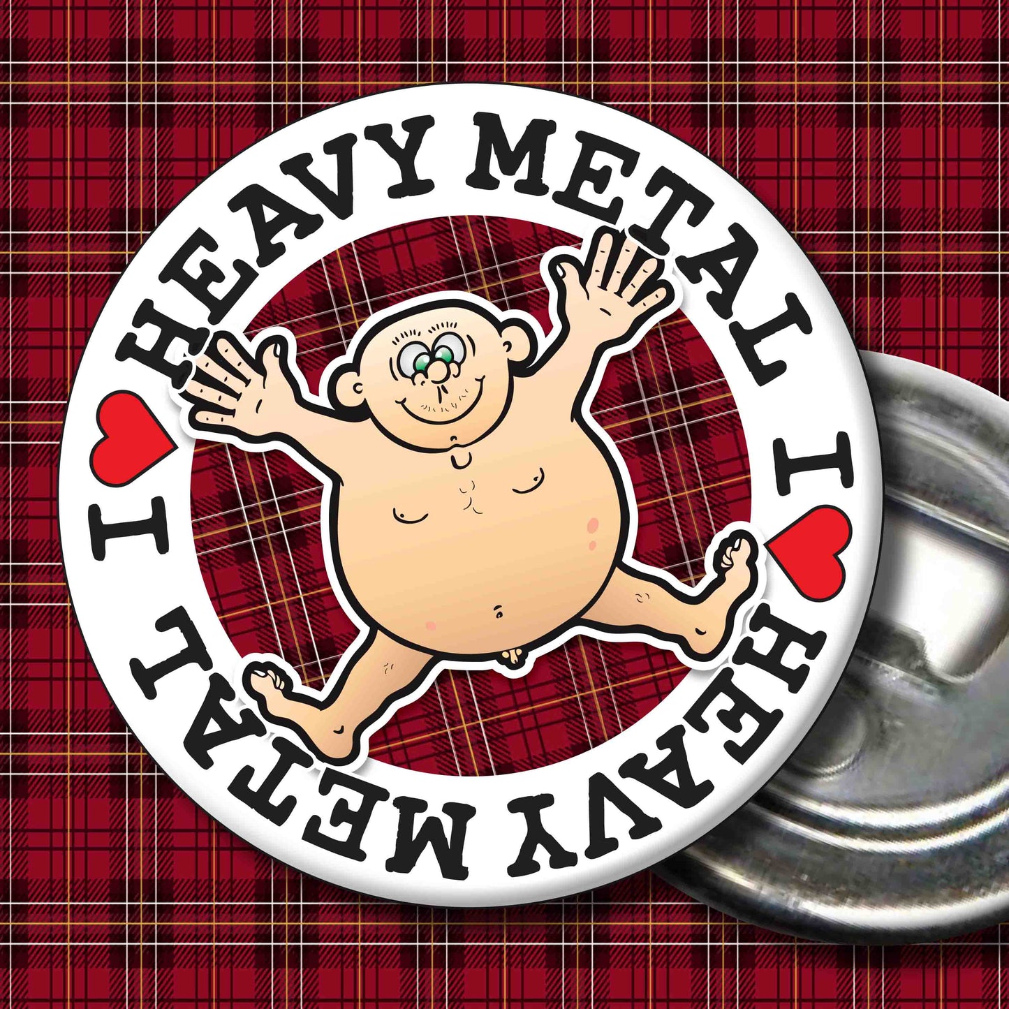 Fat Man "I Love Heavy Metal" Art Print + Stuff