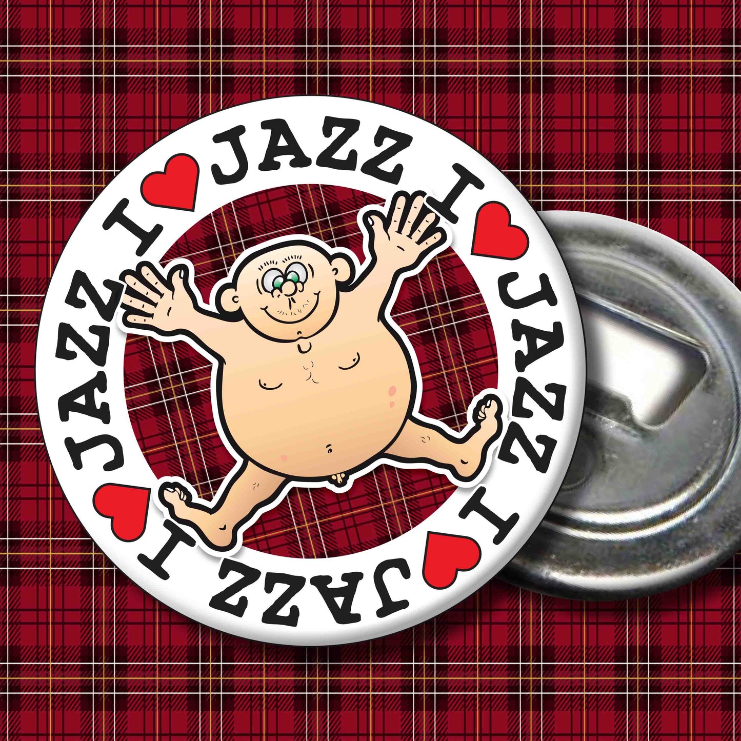 Fat Man "I Love Jazz Dudes" Art Print + Stuff