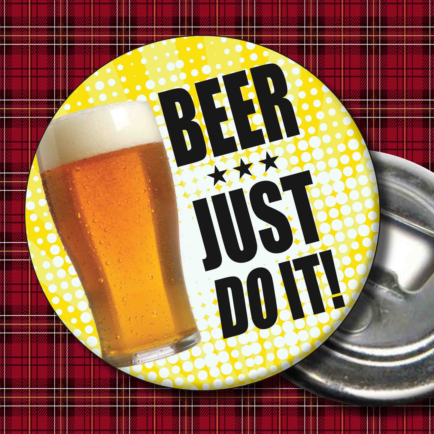 Beer...Just Do It! Art Print + Badge + Bottle Opener + Birthday Card