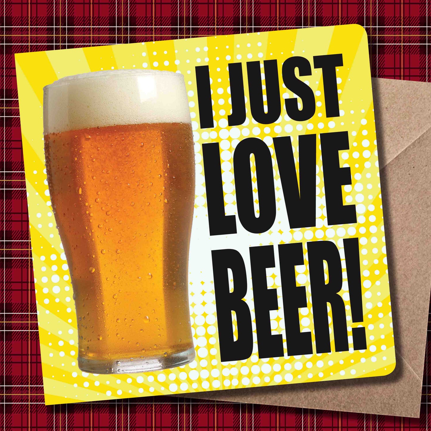 I Love Beer! Art Print + Badge + Bottle Opener + Birthday Card