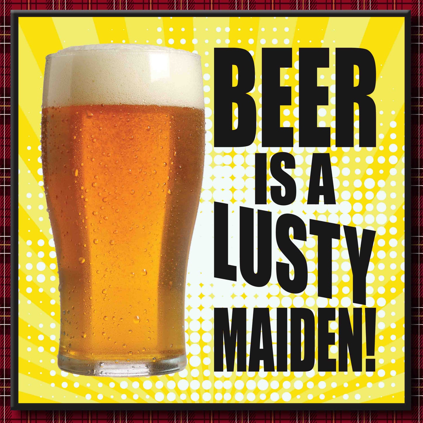 Beer Maiden Art Print + Badge + Bottle Opener + Birthday Card