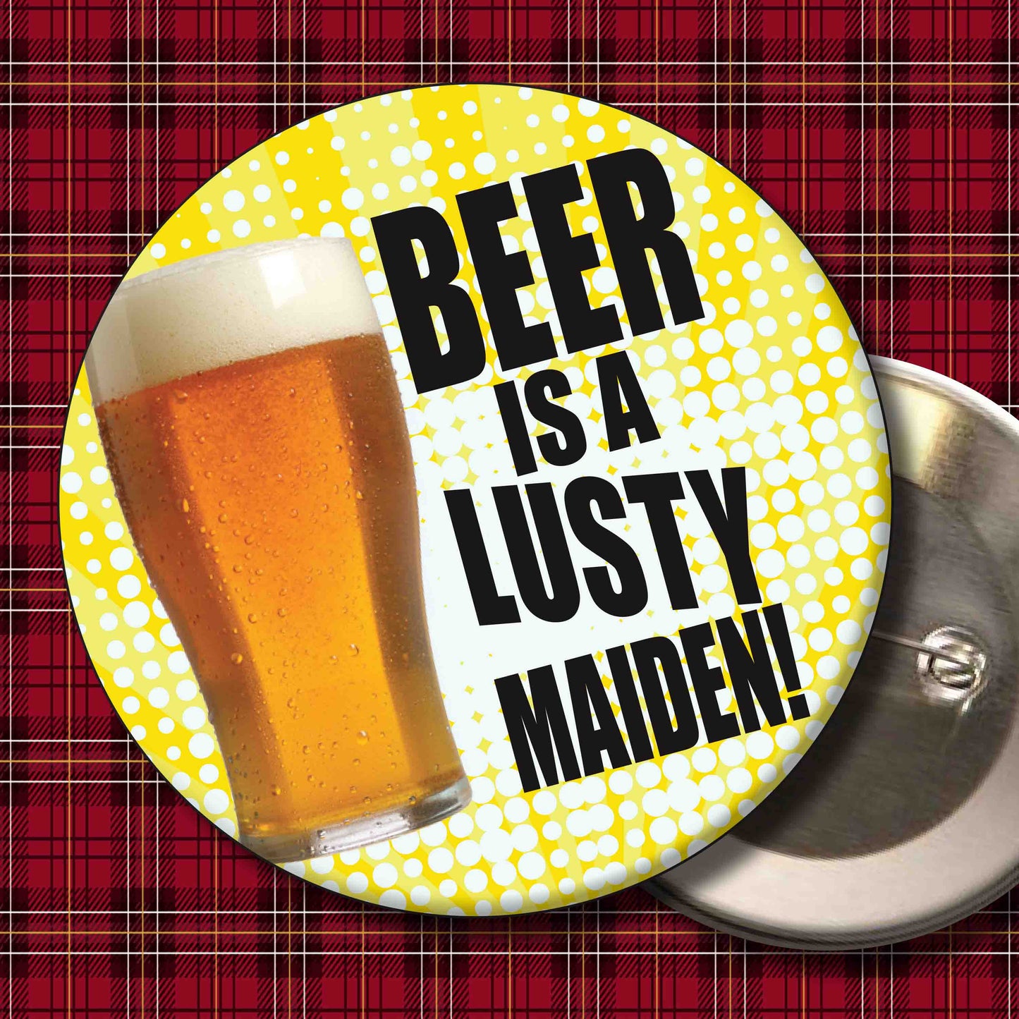 Beer Maiden Art Print + Badge + Bottle Opener + Birthday Card