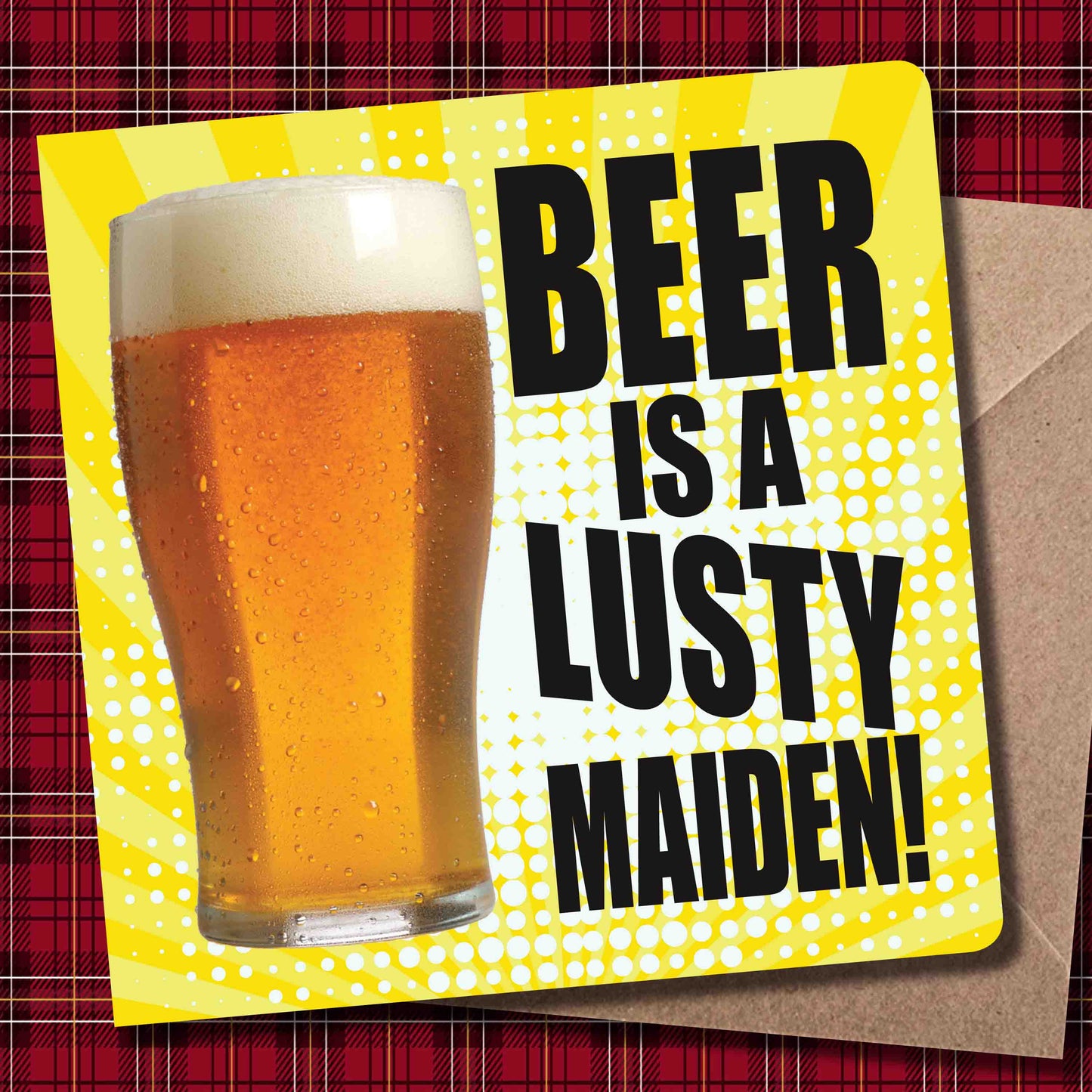 Beer Maiden Art Print + Badge + Bottle Opener + Birthday Card