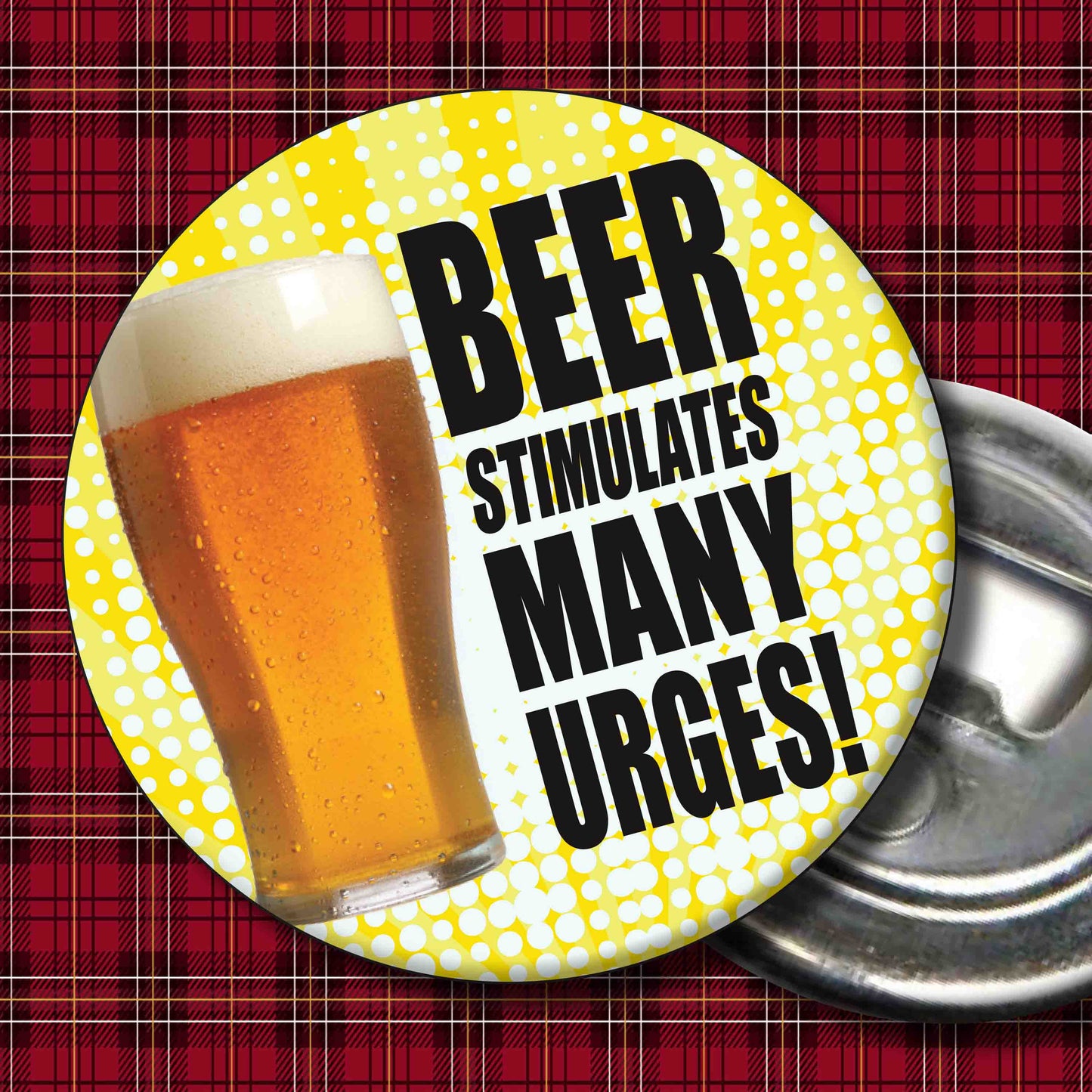 Beer Urges Art Print + Badge + Bottle Opener + Birthday Card