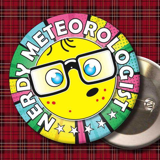 Meteorologist Metal Pin Badge + Bottle Opener