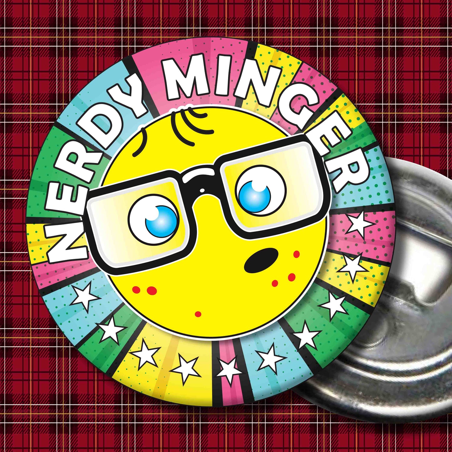 Minger Metal Pin Badge + Bottle Opener