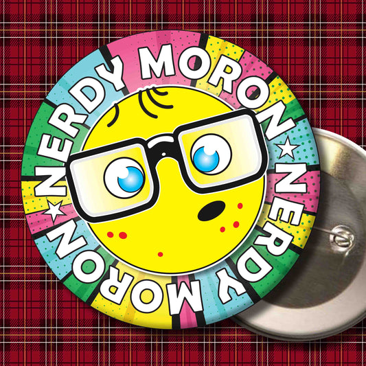Moron Metal Pin Badge + Bottle Opener