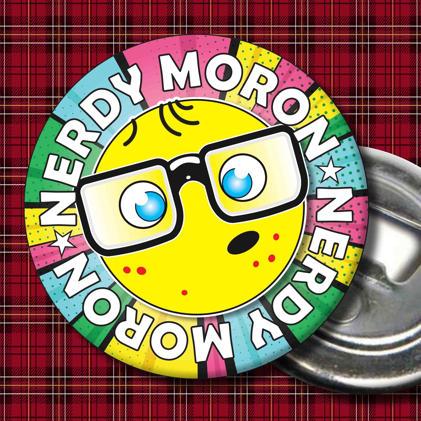 Moron Metal Pin Badge + Bottle Opener