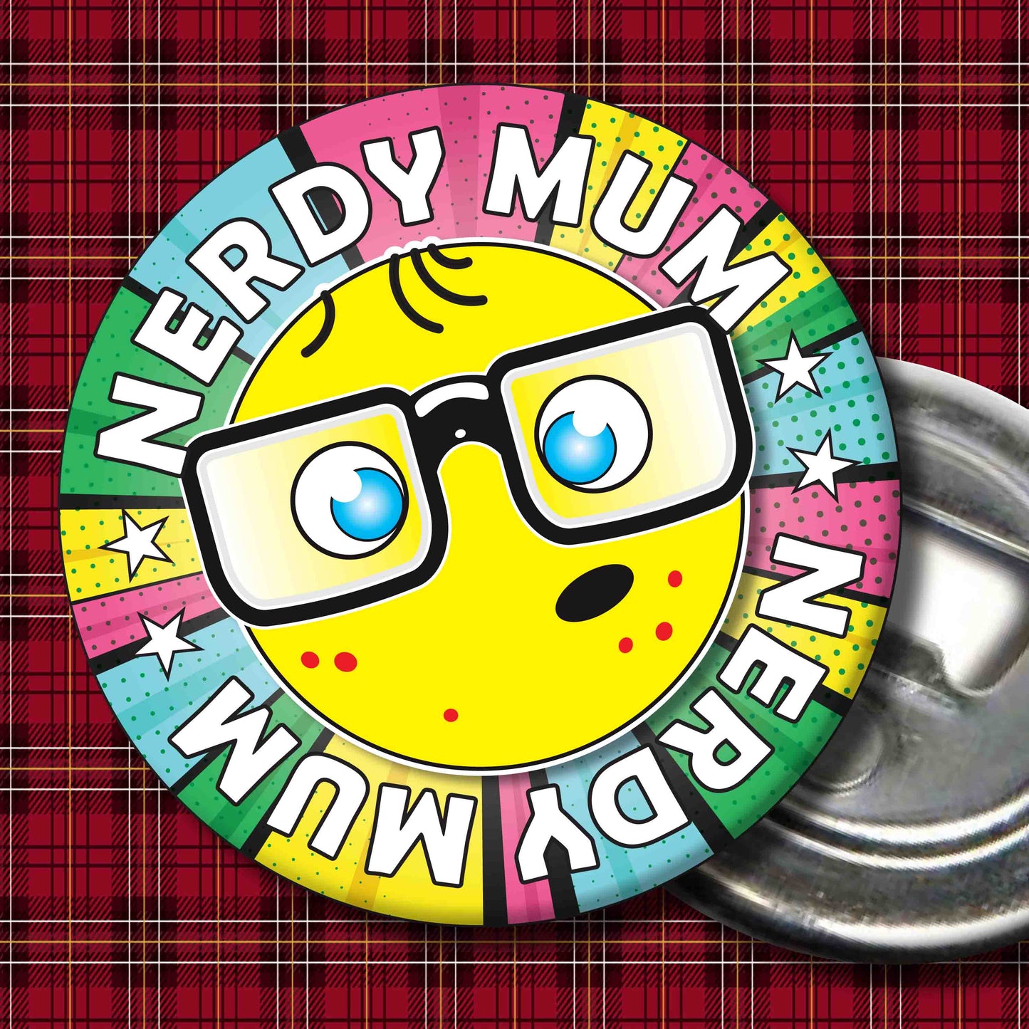 Mum Metal Pin Badge + Bottle Opener