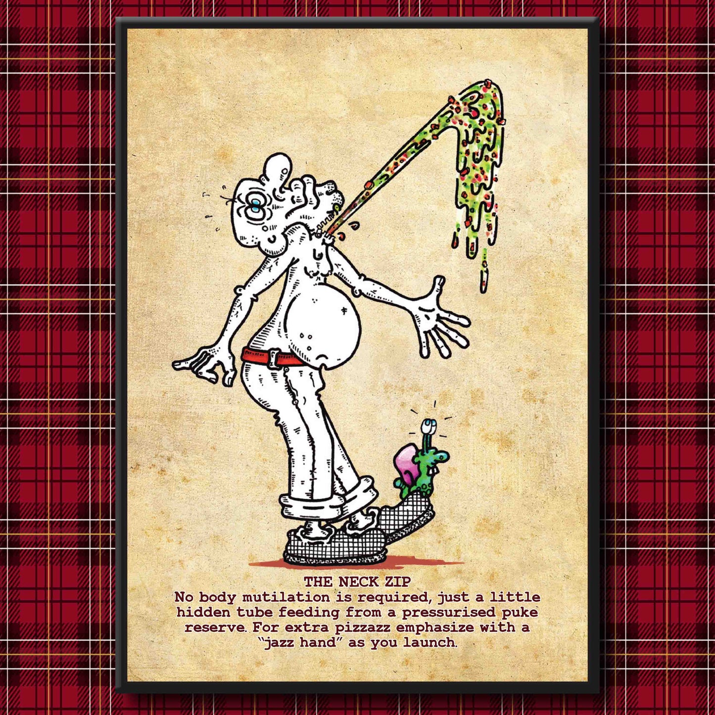 The Neck Zip Art Print