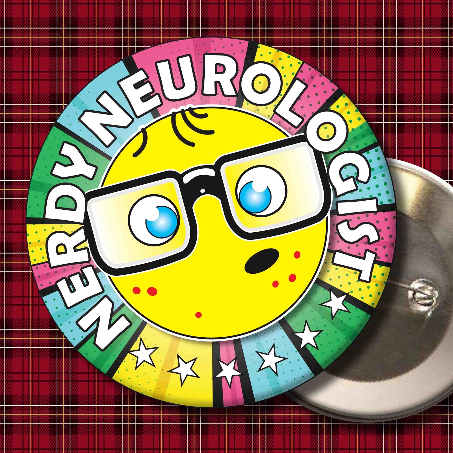 Neurologist Metal Pin Badge + Bottle Opener