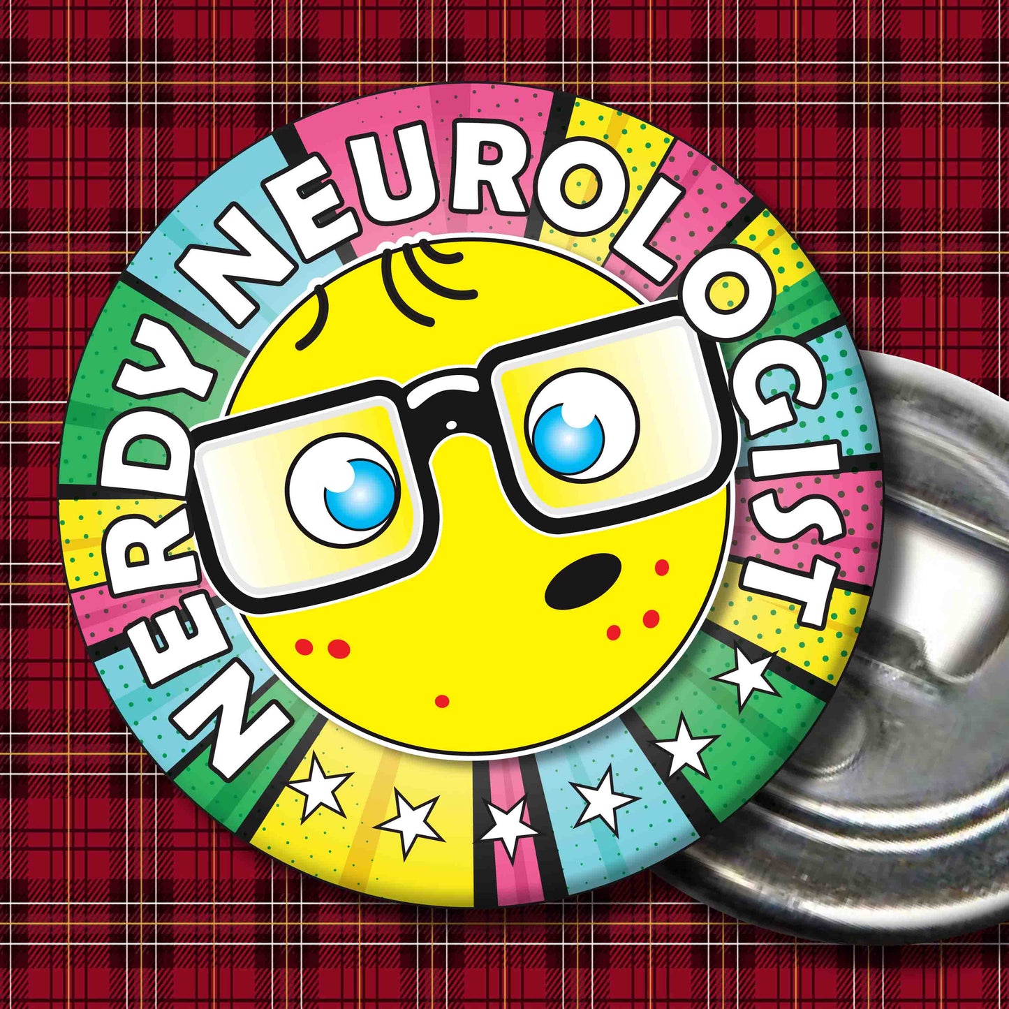 Neurologist Metal Pin Badge + Bottle Opener