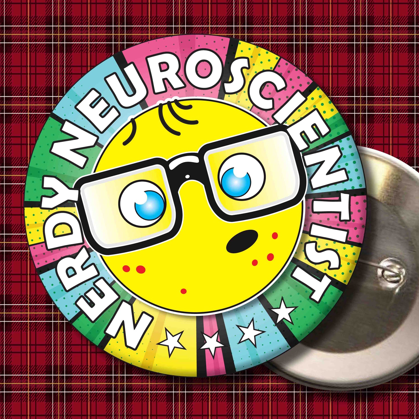 Neuroscientist Metal Pin Badge + Bottle Opener