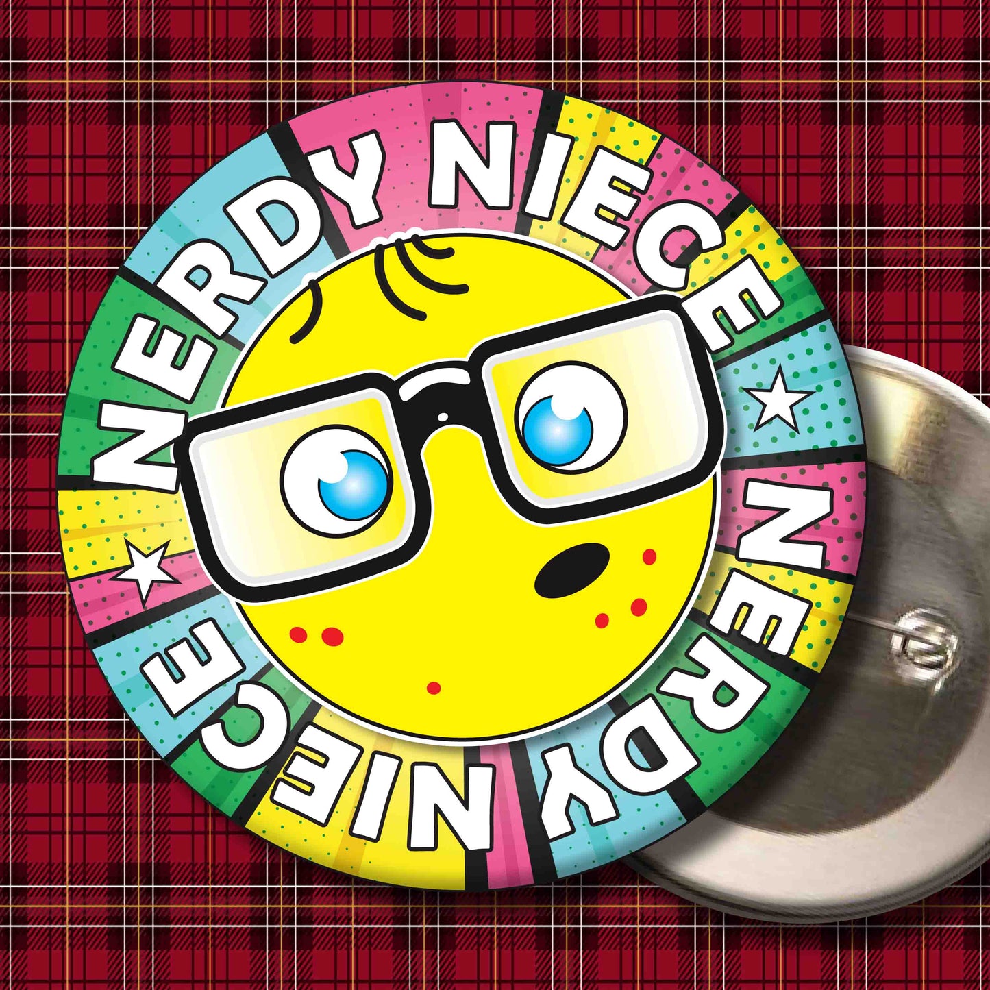 Niece Metal Pin Badge + Bottle Opener