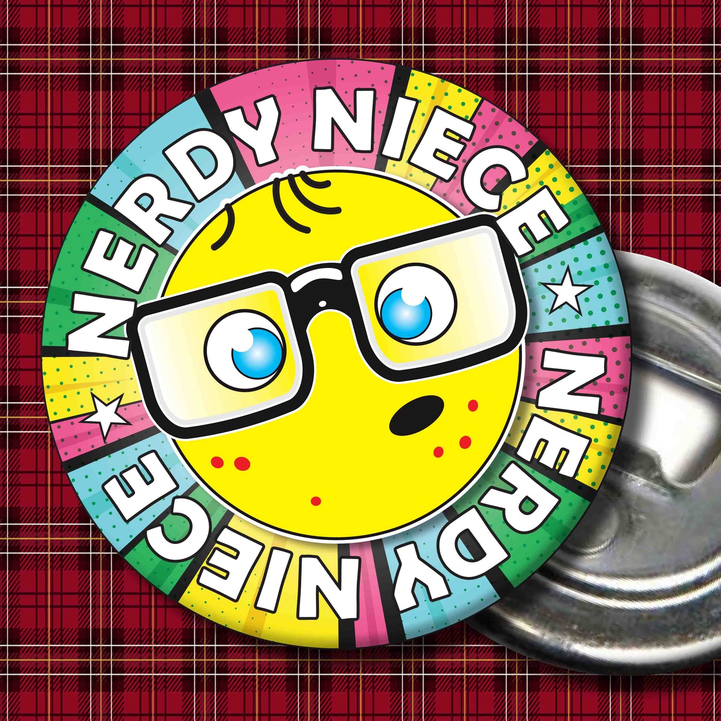 Niece Metal Pin Badge + Bottle Opener