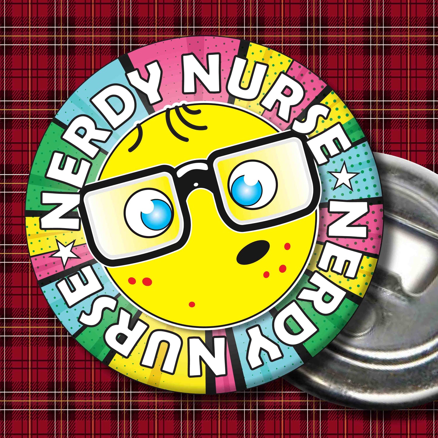 Nurse Metal Pin Badge + Bottle Opener
