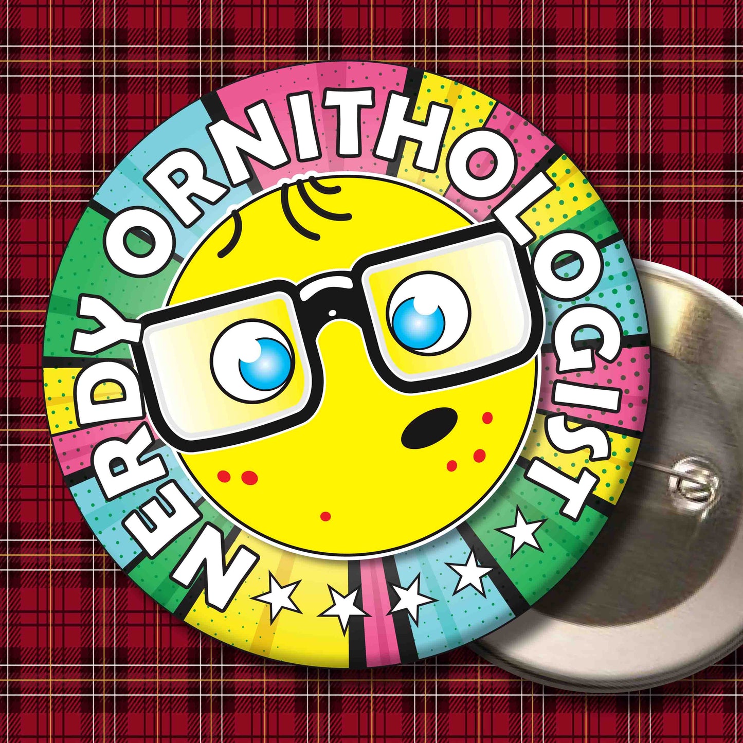 Ornithologist Metal Pin Badge + Bottle Opener