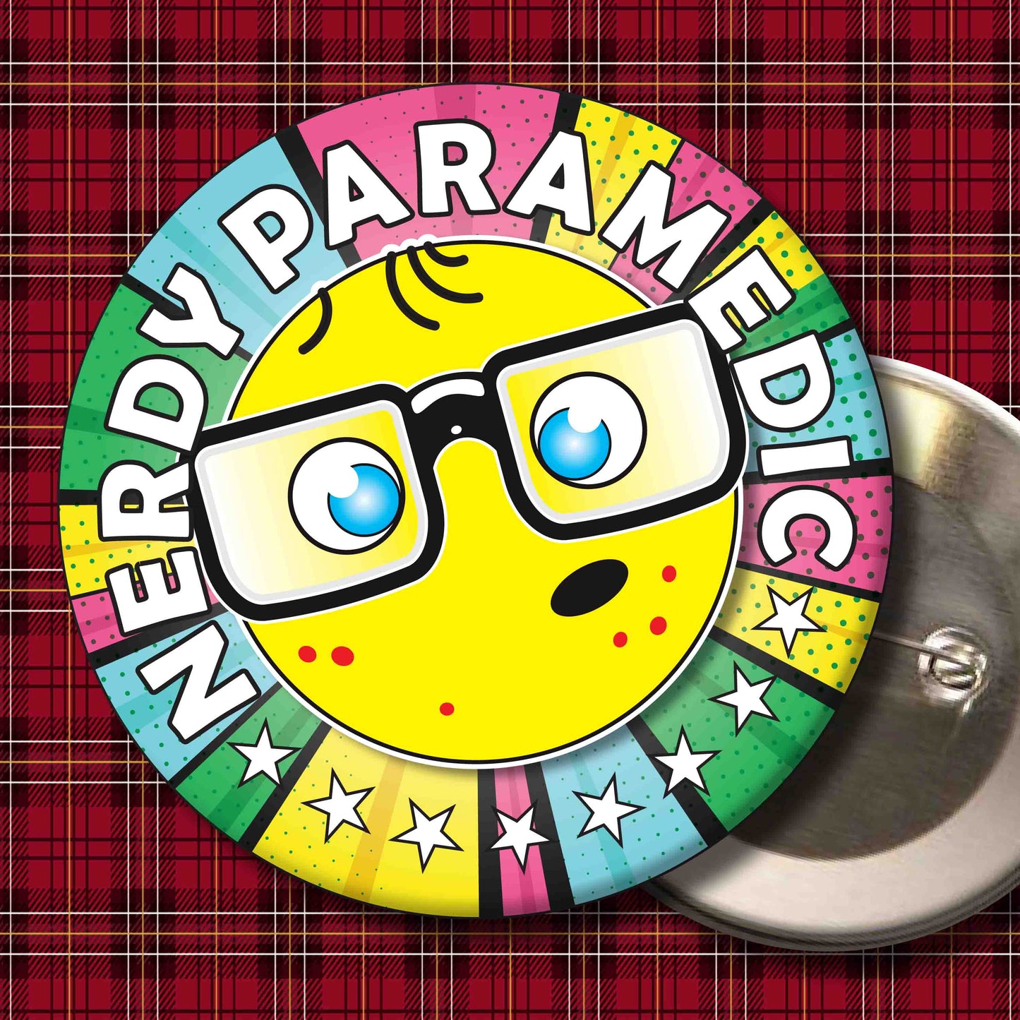 Paramedic Metal Pin Badge + Bottle Opener
