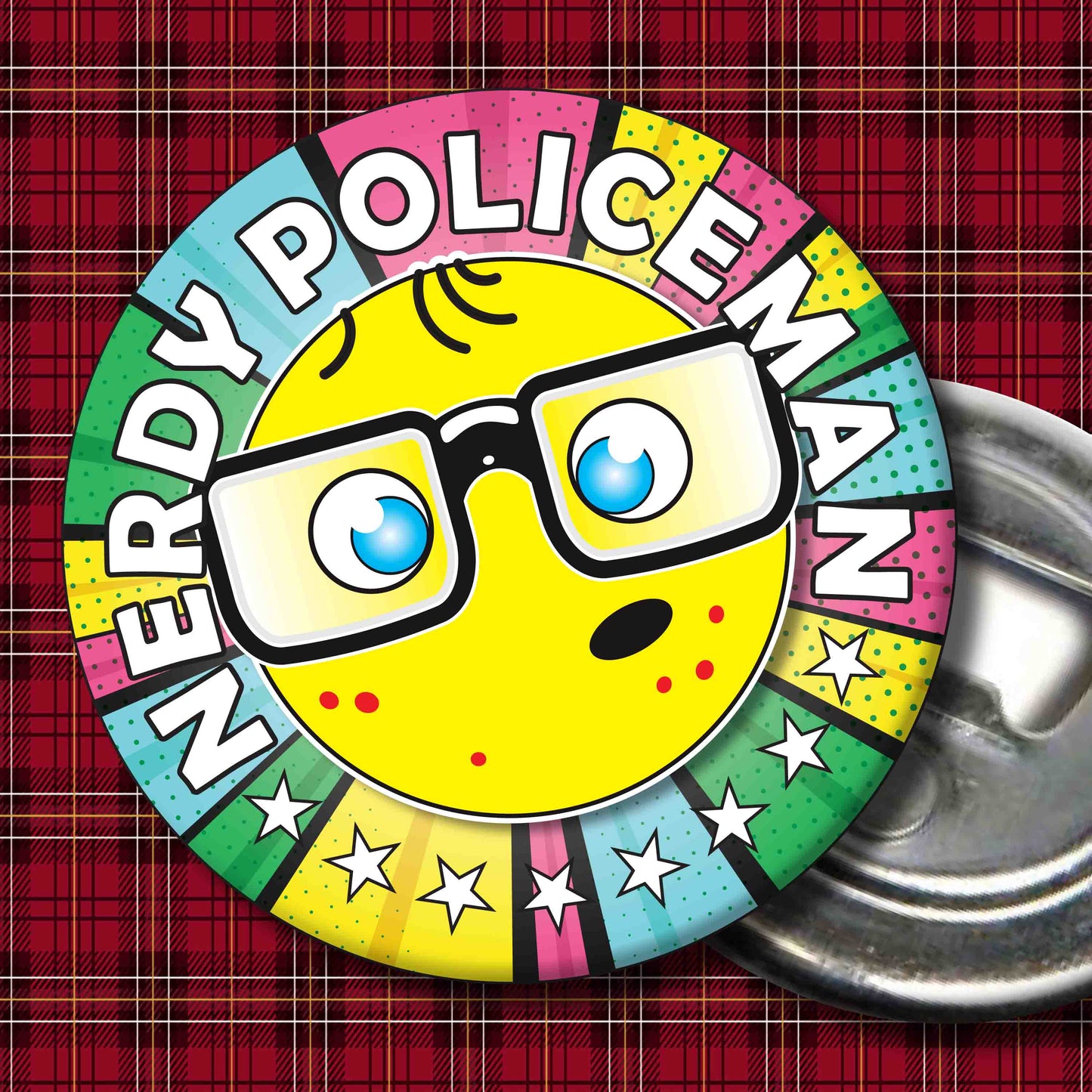 Policeman Metal Pin Badge + Bottle Opener