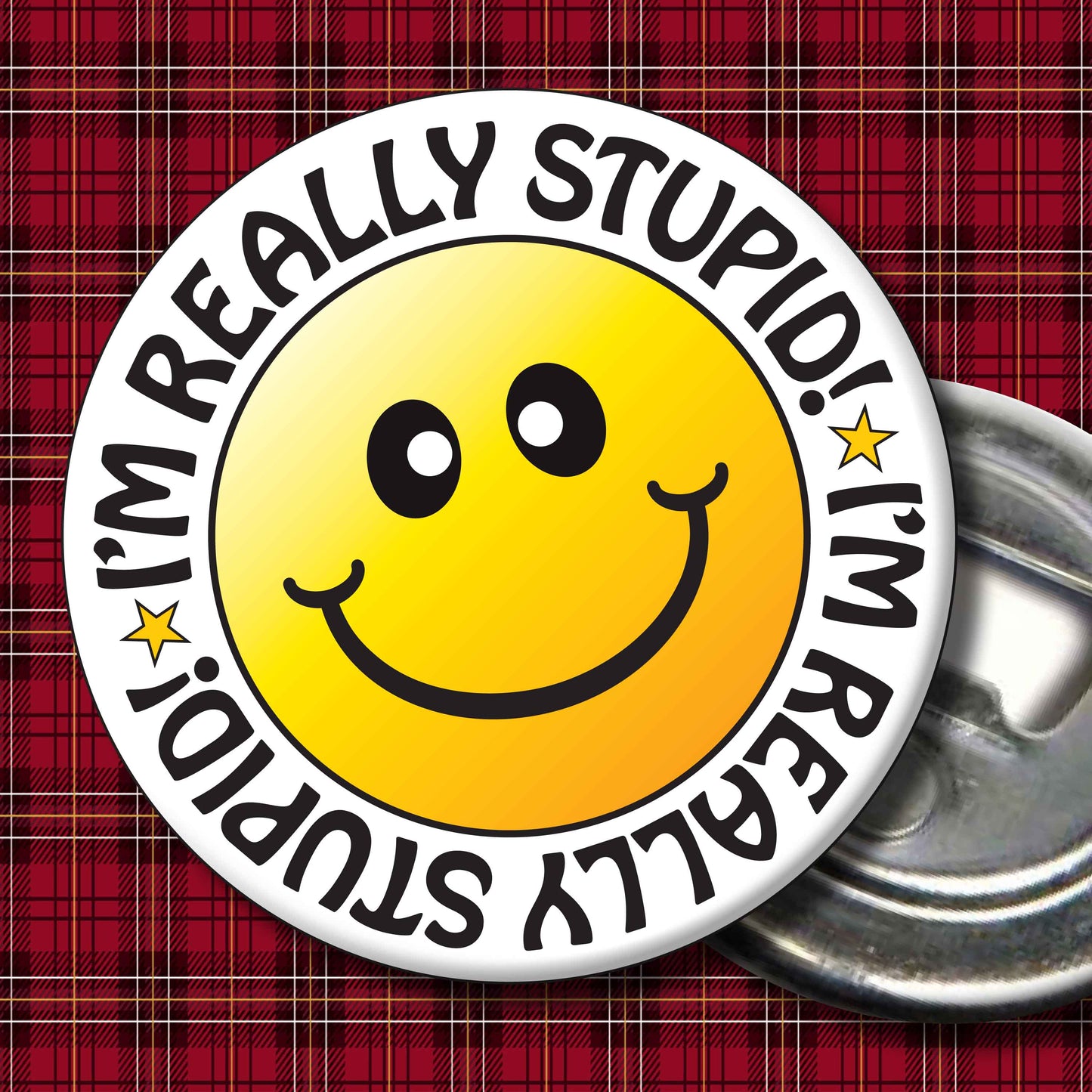 Ready & Willing! Smiley Badge + Bottle Opener