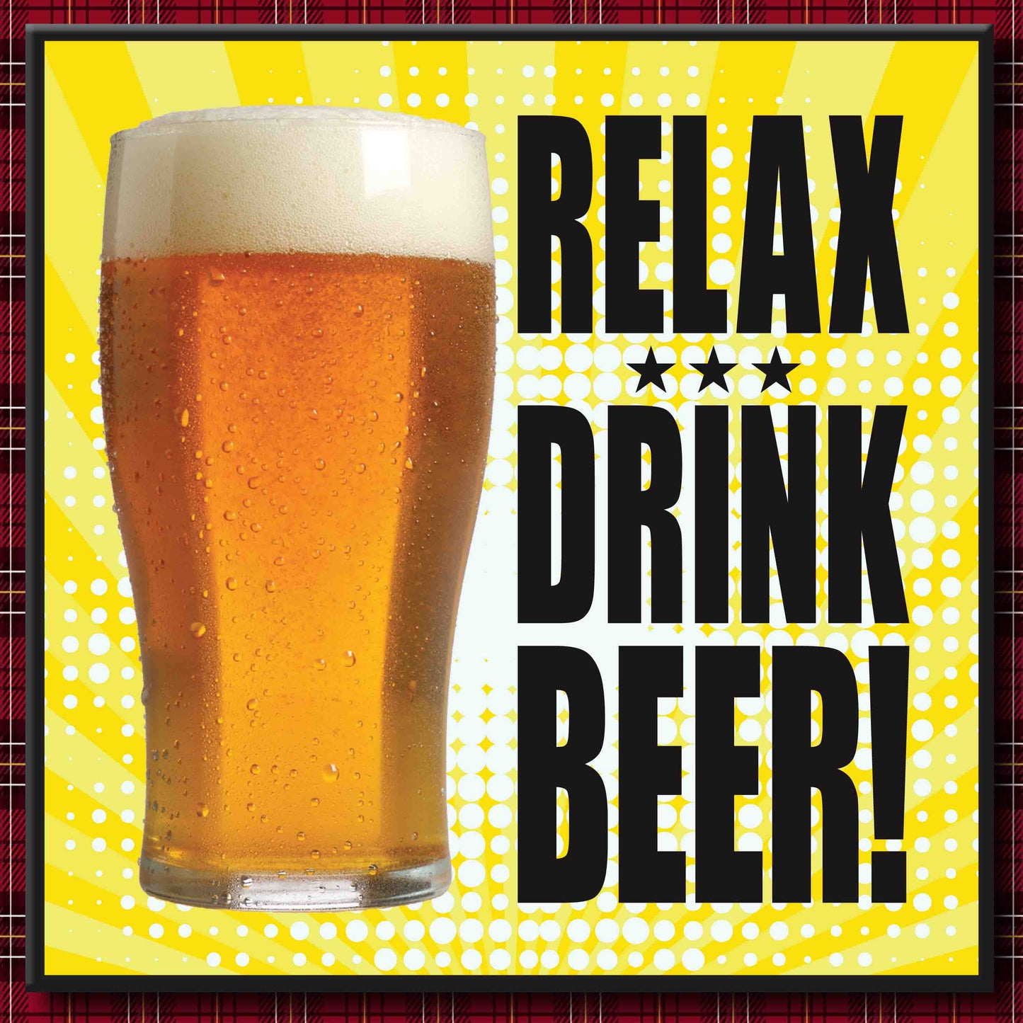Drink Beer! Art Print + Badge + Bottle Opener + Birthday Card