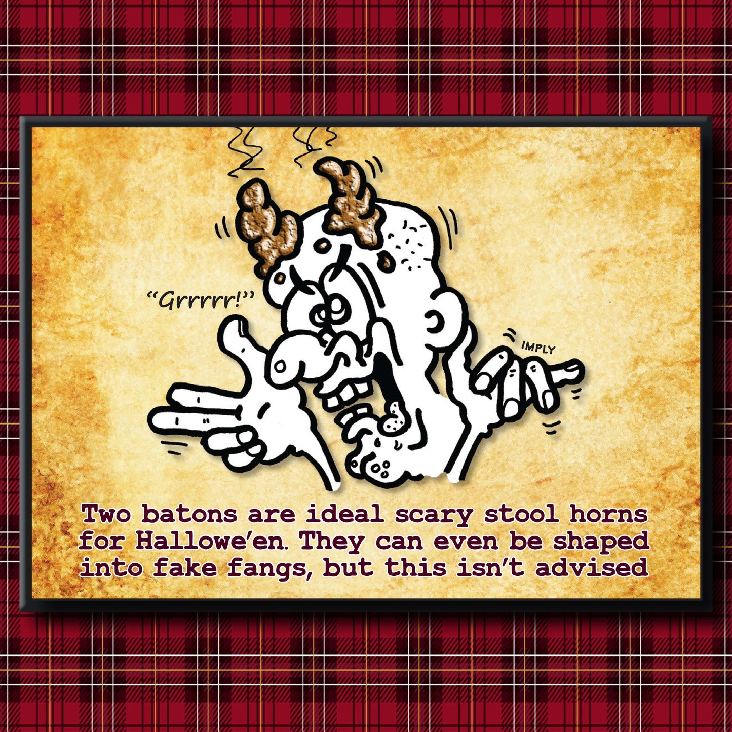 Scary Horns - Dog Poo Art Print