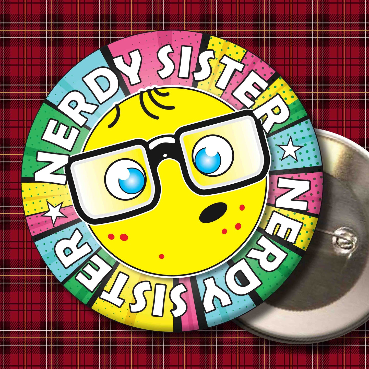Sister Metal Pin Badge + Bottle Opener