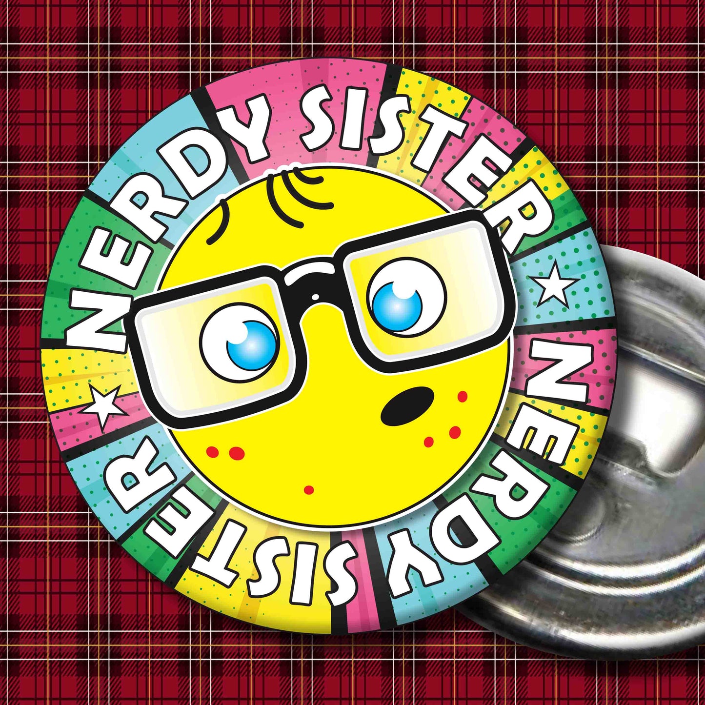 Sister Metal Pin Badge + Bottle Opener