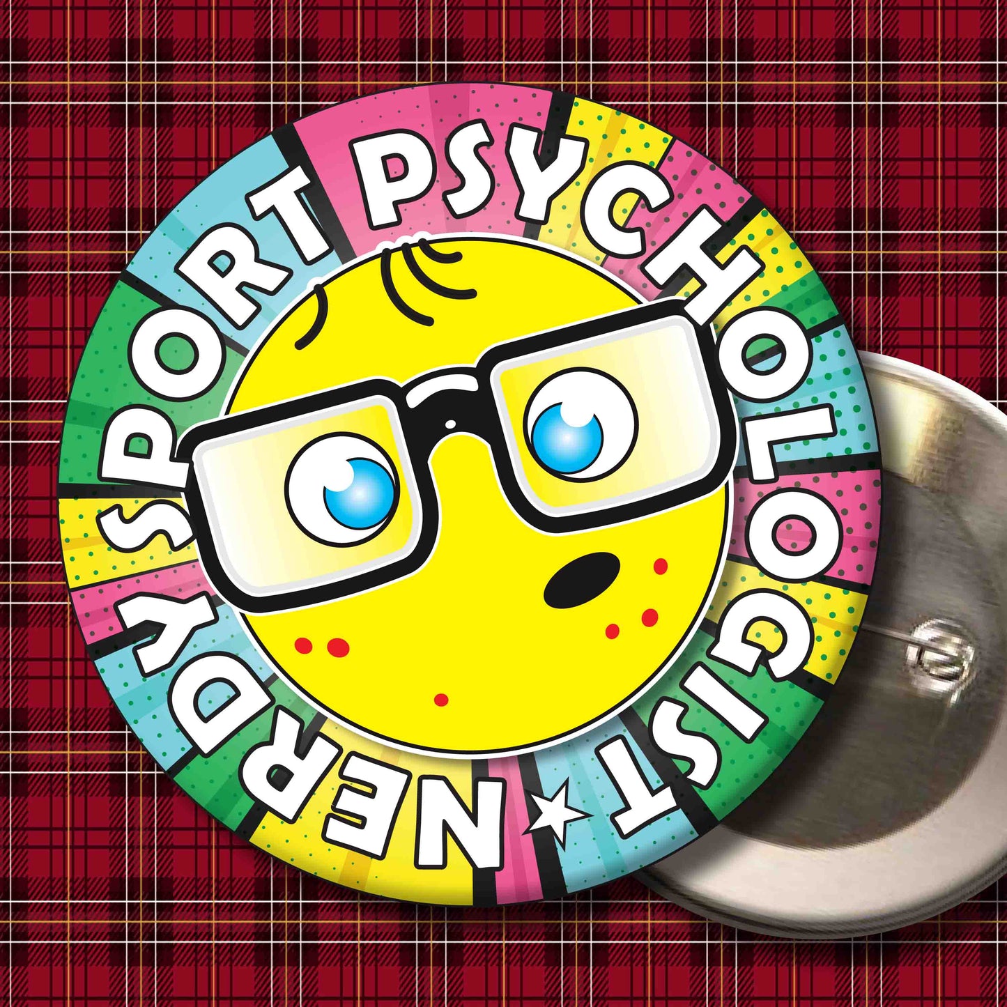 Sport Psychologist Metal Pin Badge + Bottle Opener