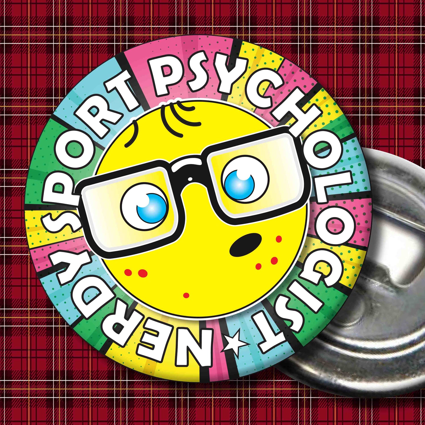 Sport Psychologist Metal Pin Badge + Bottle Opener