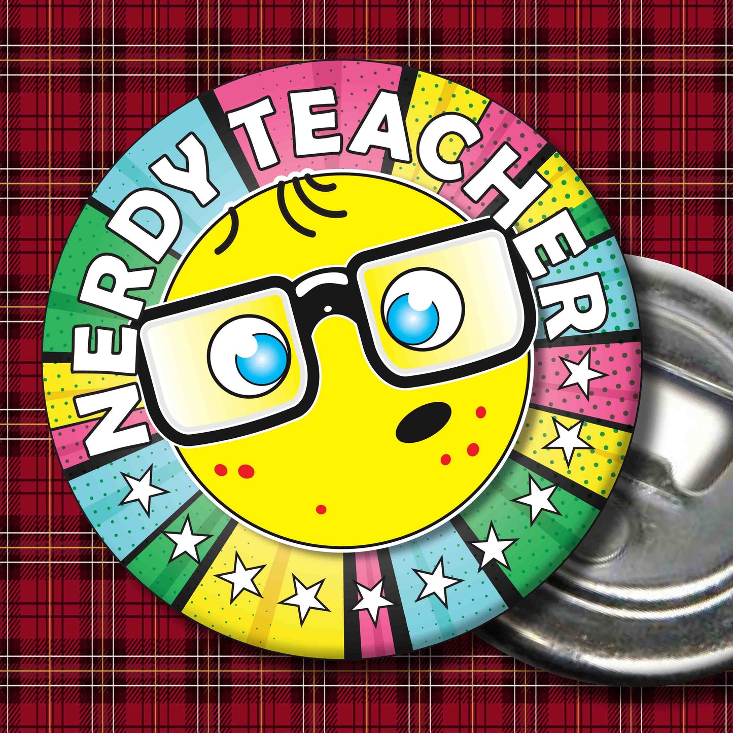 Teacher Metal Pin Badge + Bottle Opener