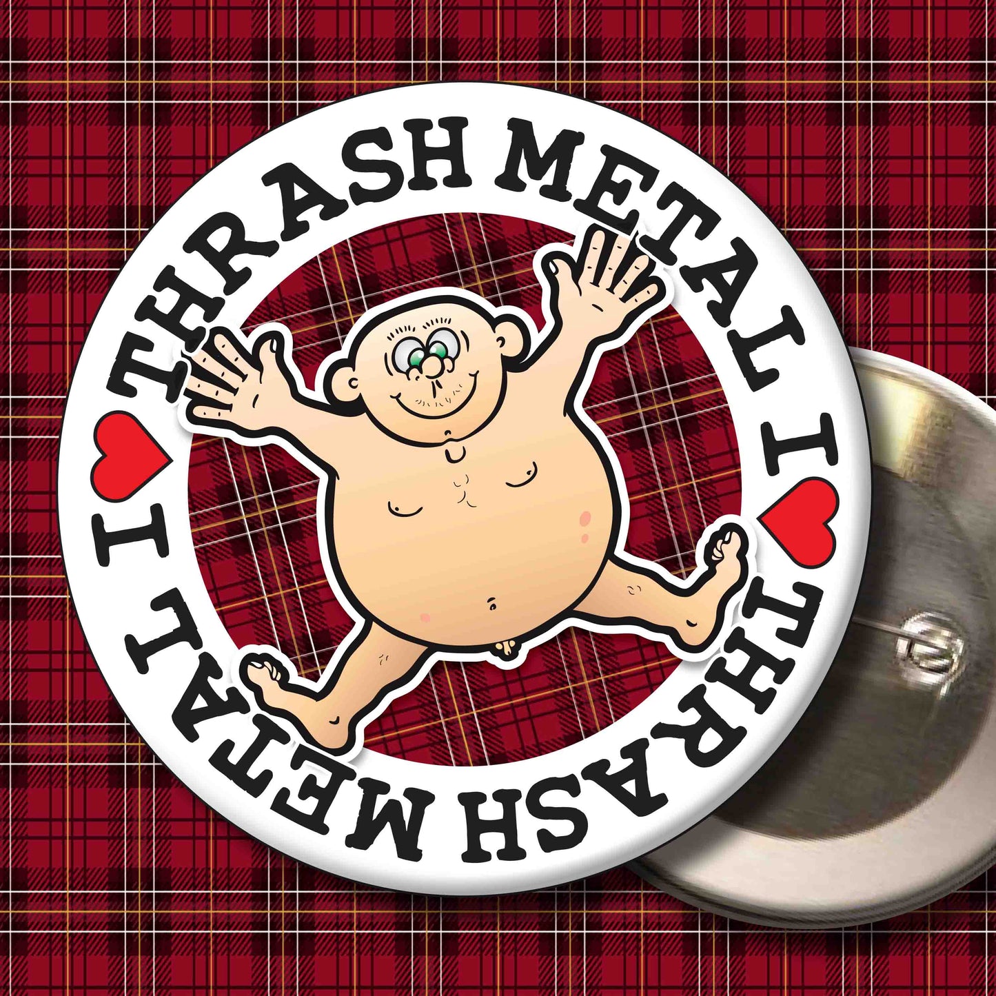 Fat Man "I Love Thrash Metal" Art Print + Stuff